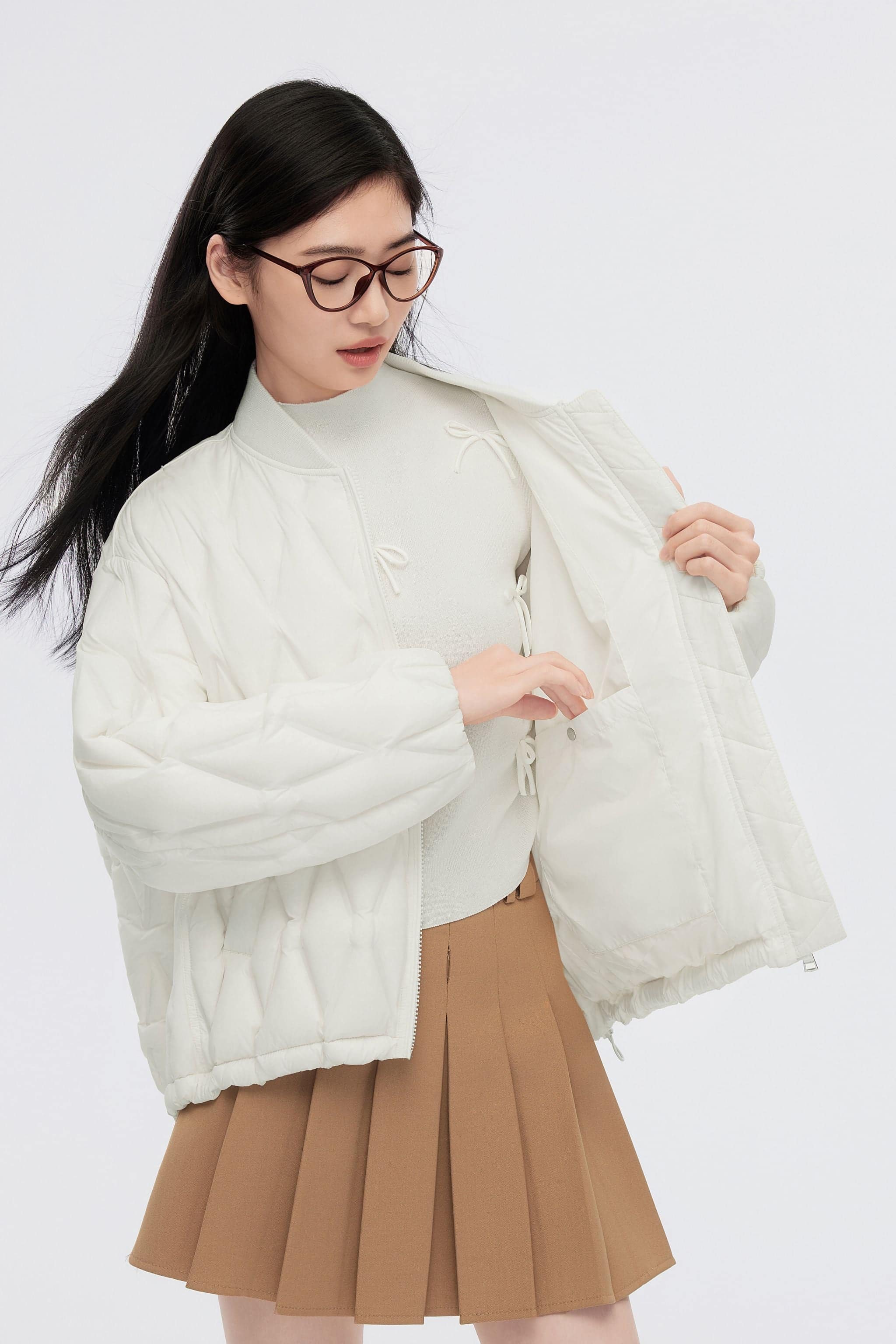 Women's Baseball Down Jacket 5306 — Experience a stylish blend of tradition and modernity with the Women's Baseball — view 11