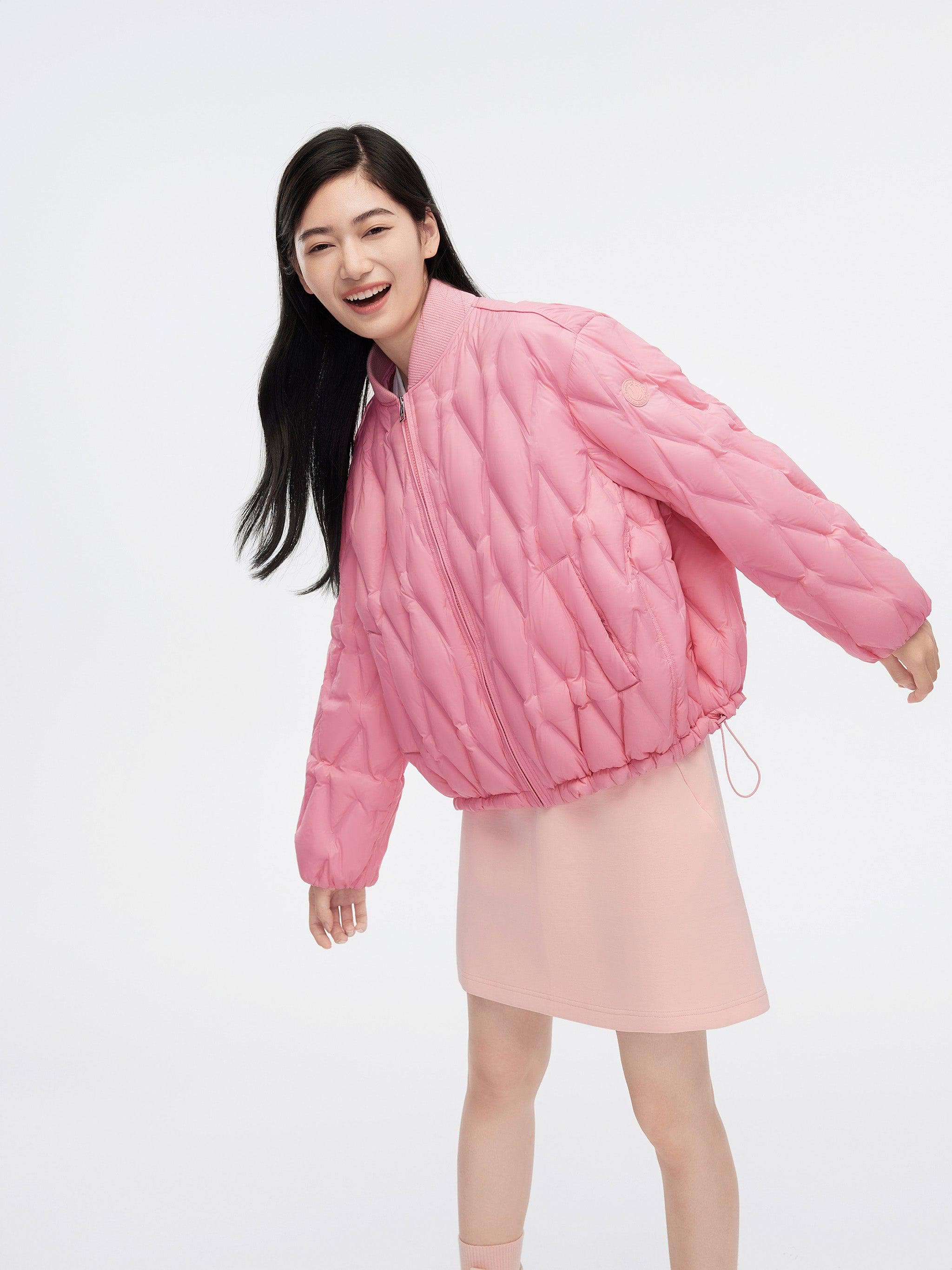 BOSIDENG 2024 Women's Baseball Down Jacket 5306