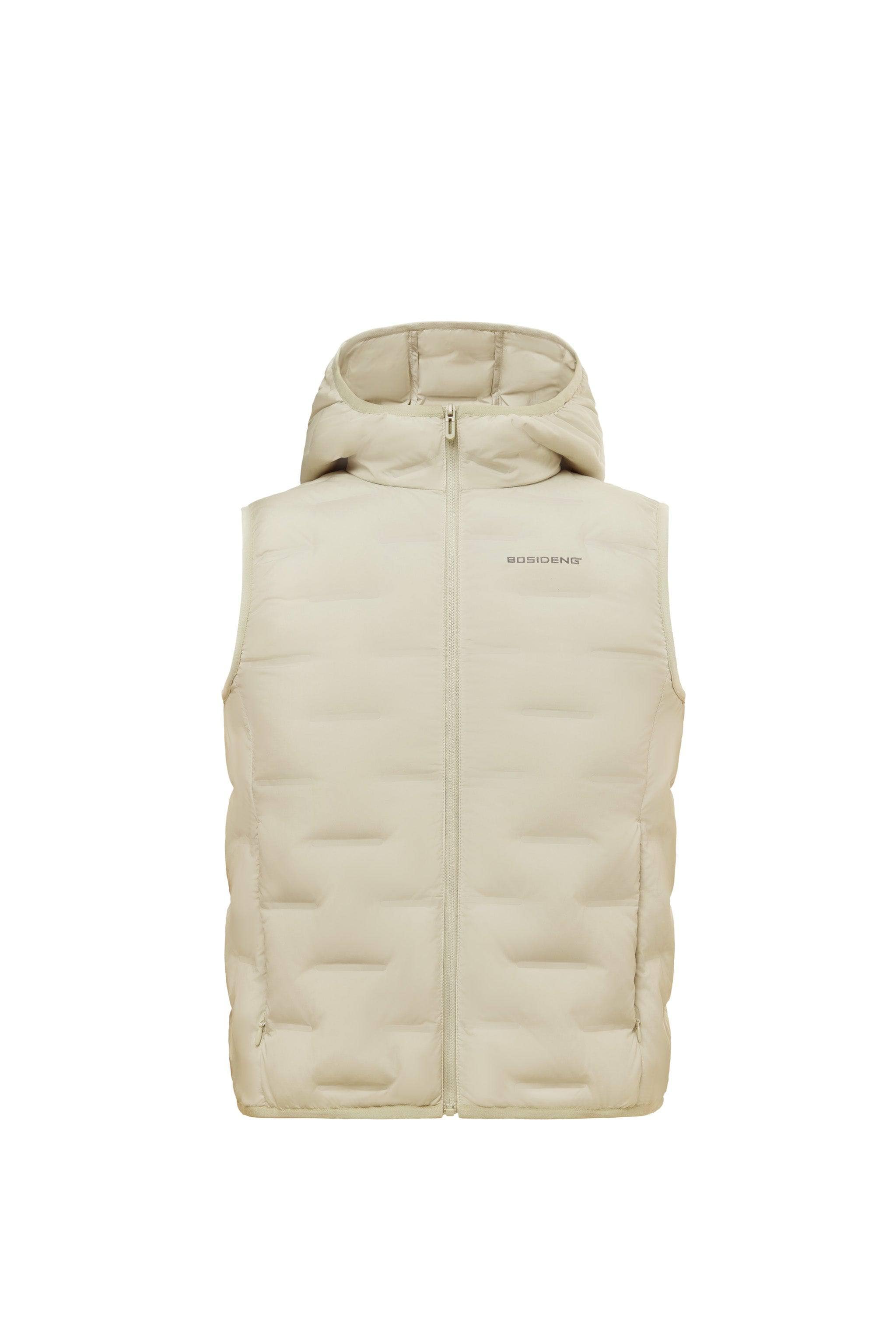 Women's Goose Down Hooded Gilet 1032 — Discover the Women's Goose Down Hooded Gilet — view 18; windproof