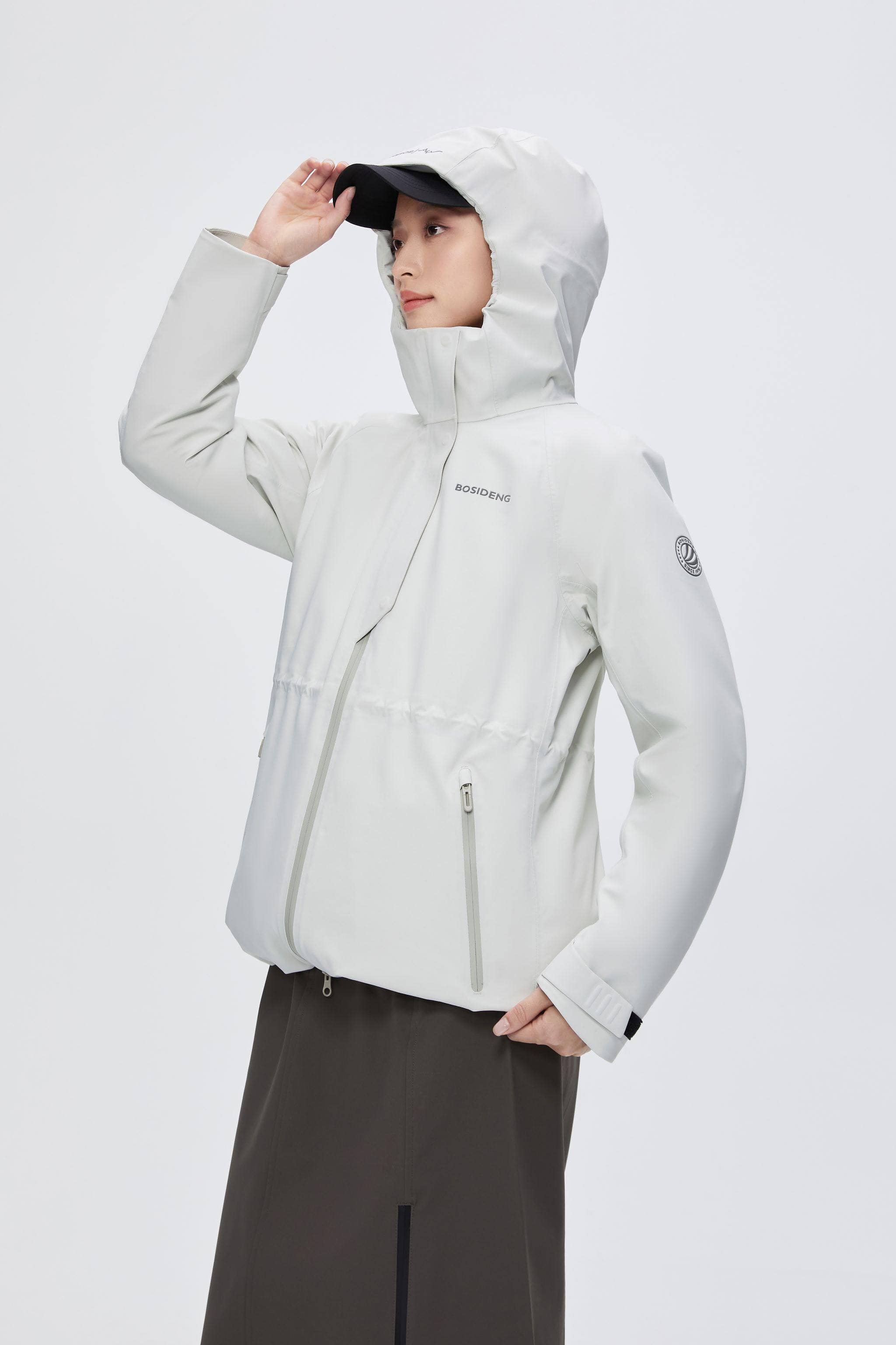 BOSIDENG 2024 Women's goose down hoody windstopper 2406 Jackets