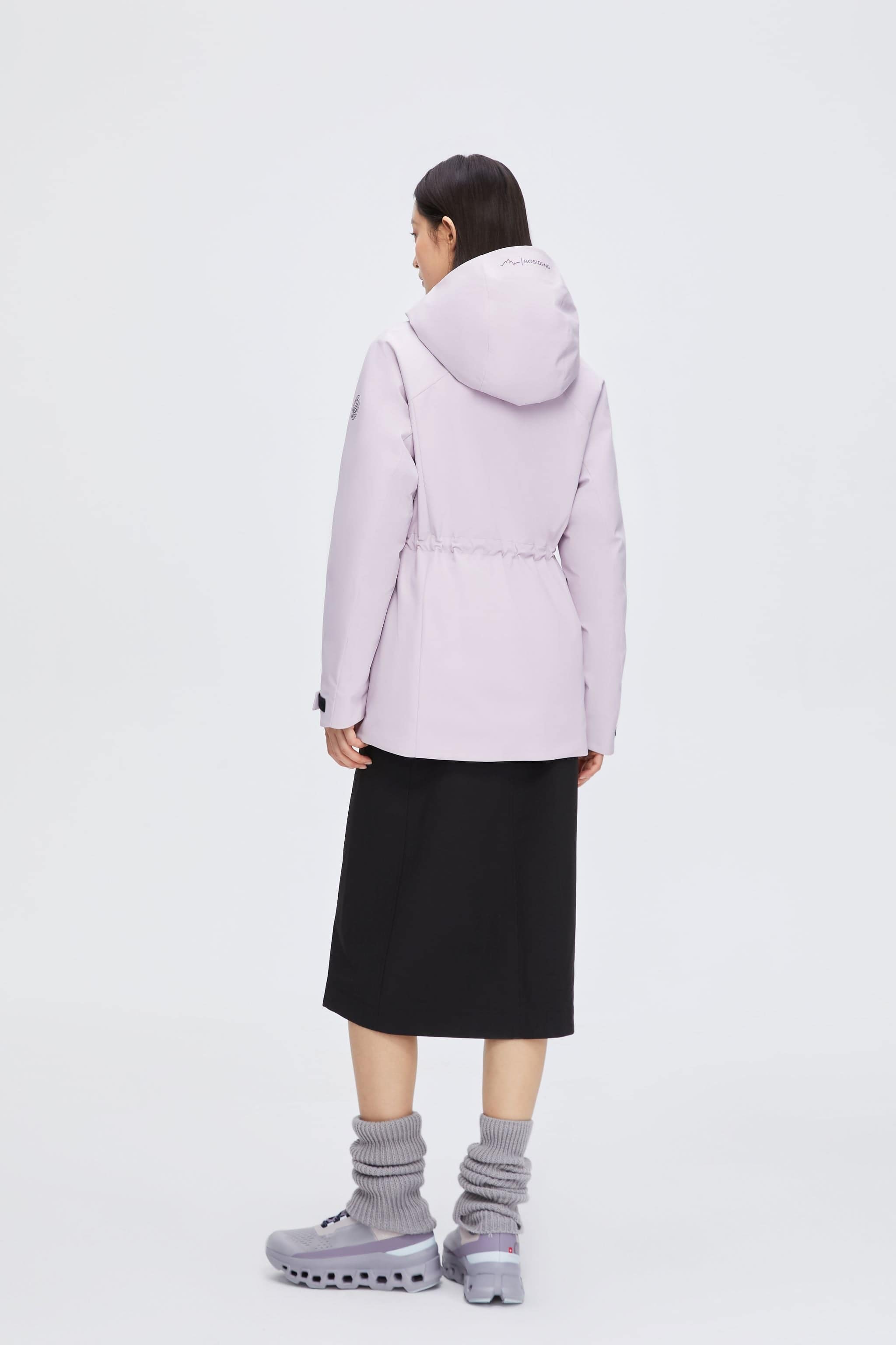 BOSIDENG 2024 Women's goose down hoody windstopper 2406 Jackets
