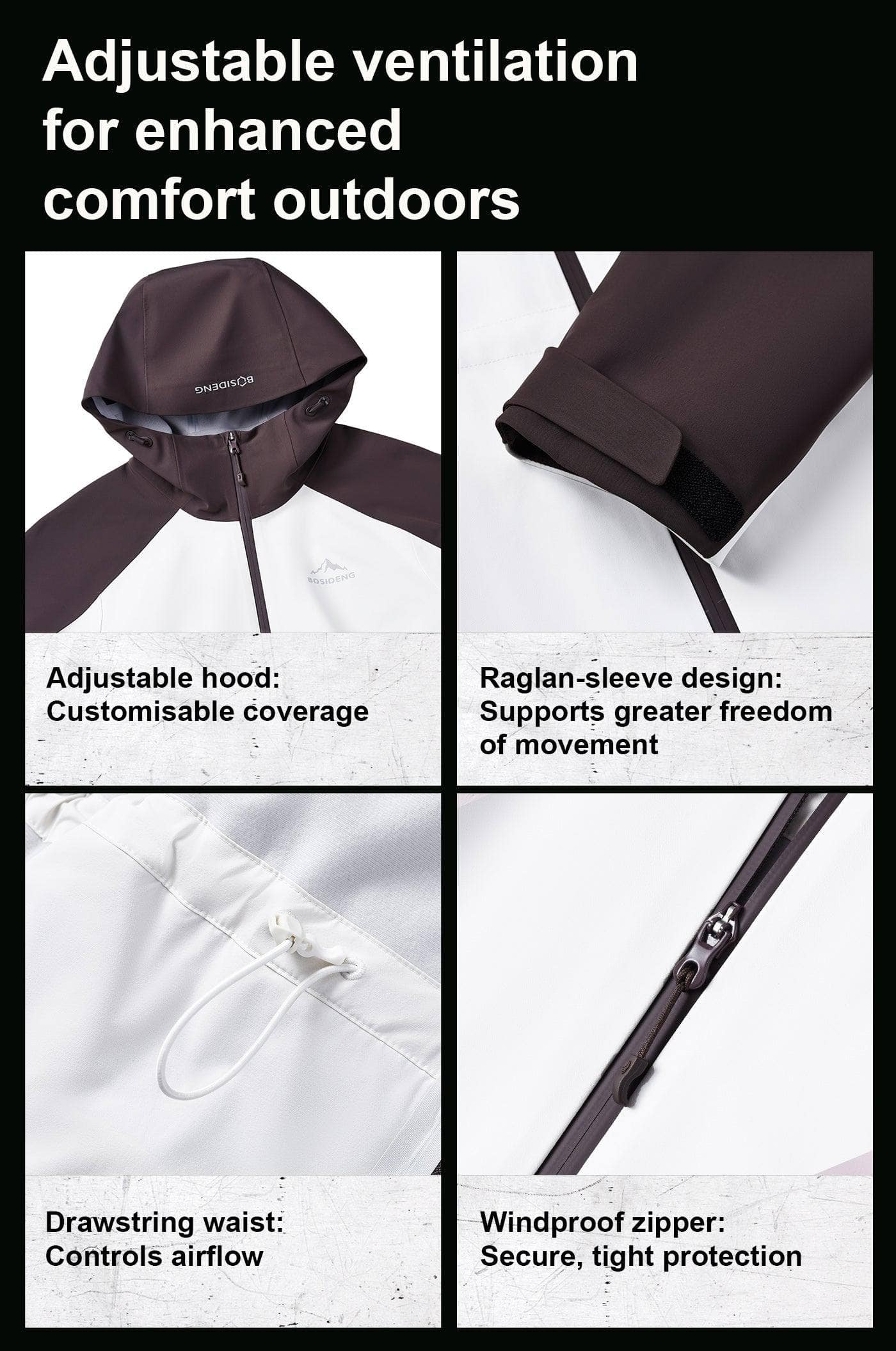 Women's Hooded Soft Shell Functional Jacket 2024 — design prioritises functionality against the elements — view 10; water-resistant, windproof
