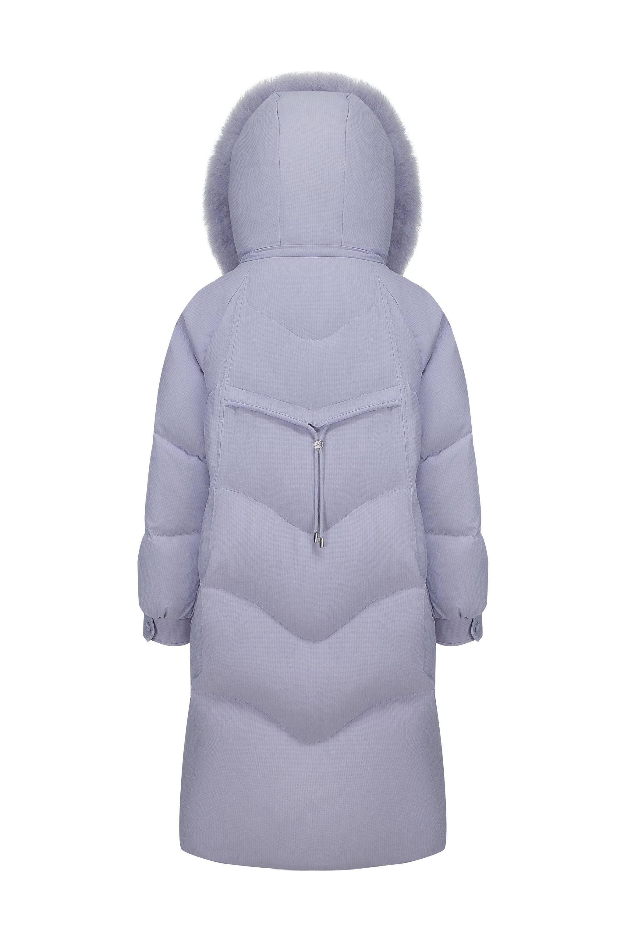 BOSIDENG 2024 Women's Long Down Coat With Detachable Hood 5212 Jackets