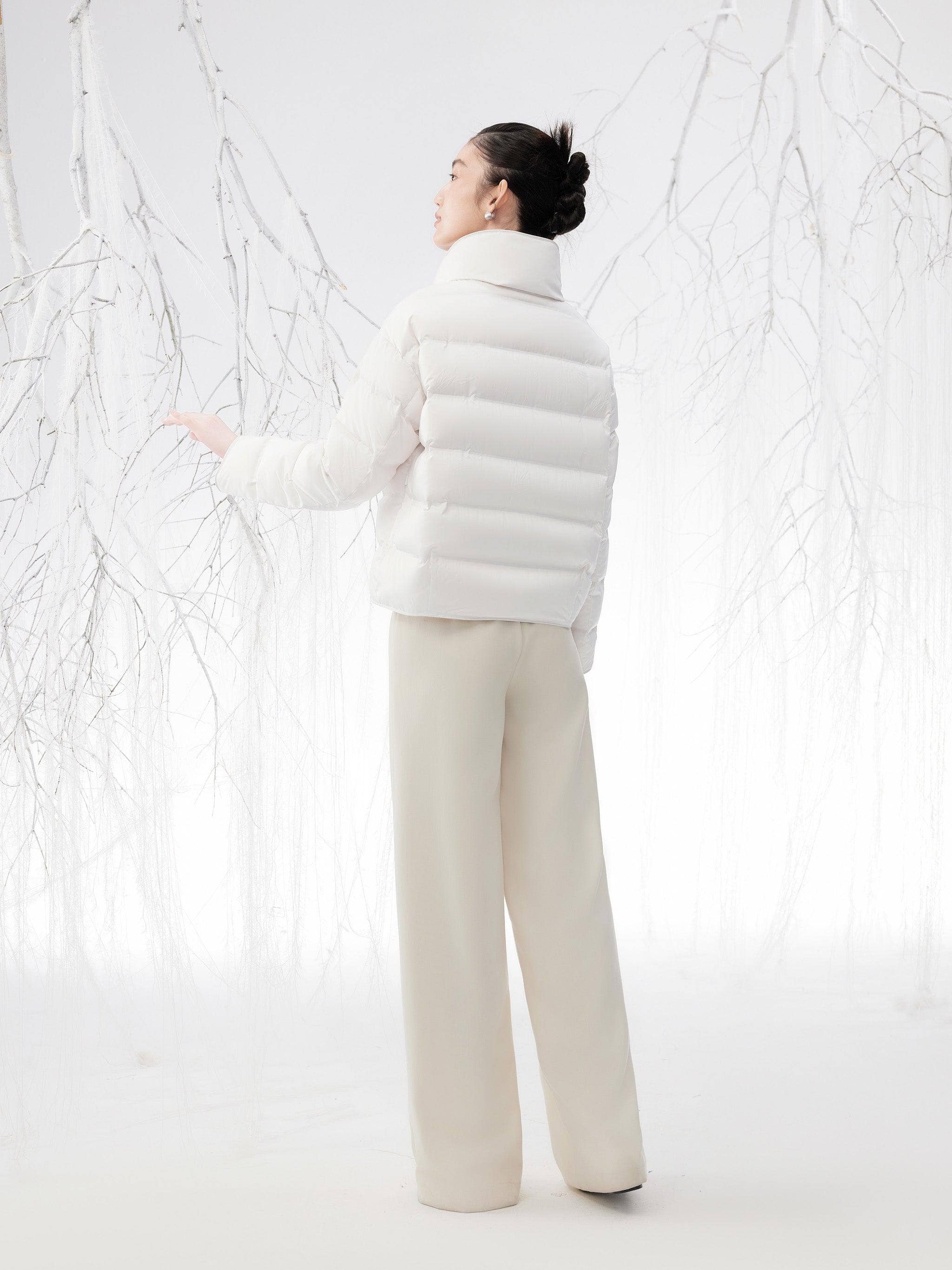 BOSIDENG 2024 Women's Oriental Short Goose Down Jacket 4126