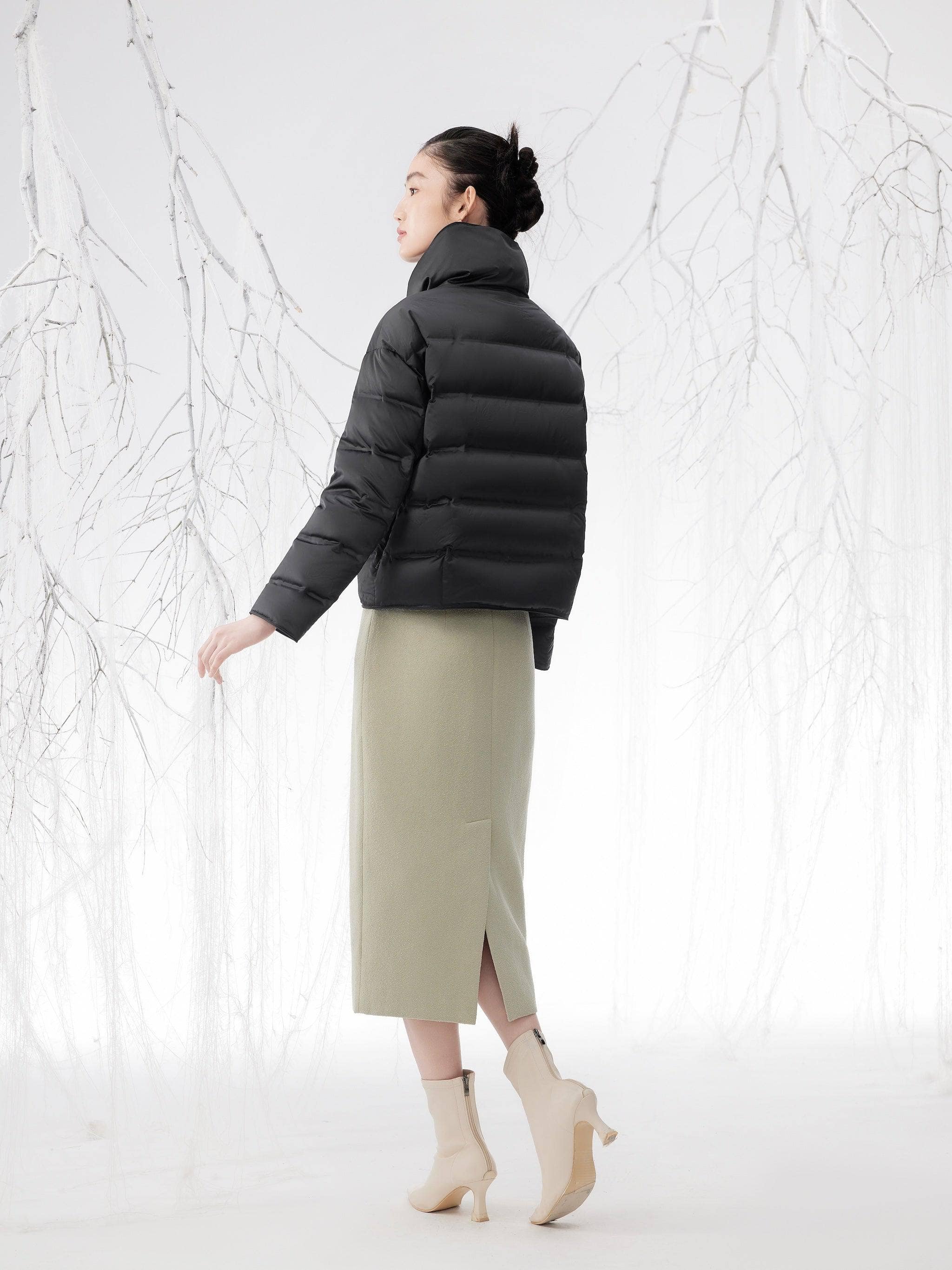 BOSIDENG 2024 Women's Oriental Short Goose Down Jacket 4126