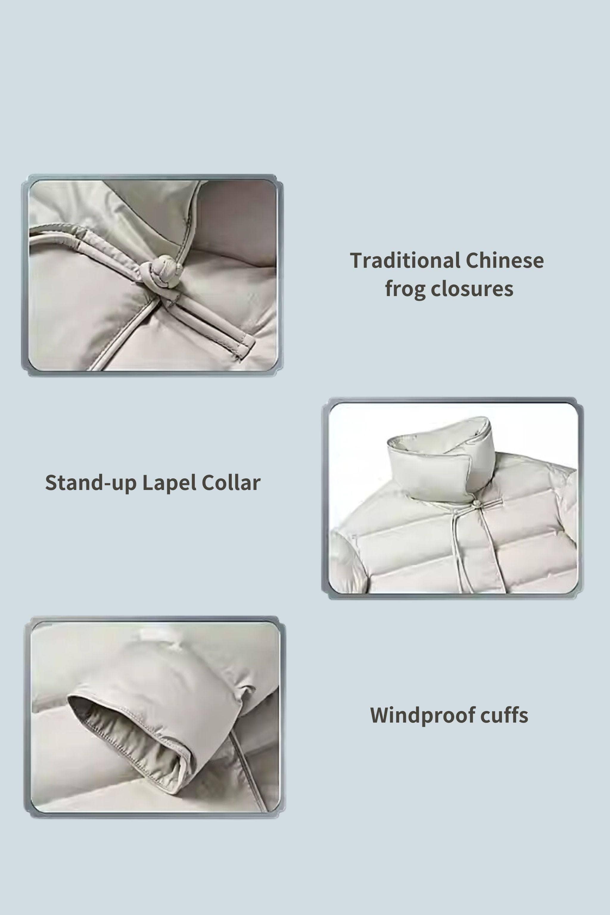 Women's Oriental Short Goose Down Jacket 4126 — Experience the elegance and warmth of our Women's Oriental Short Goose — view 7