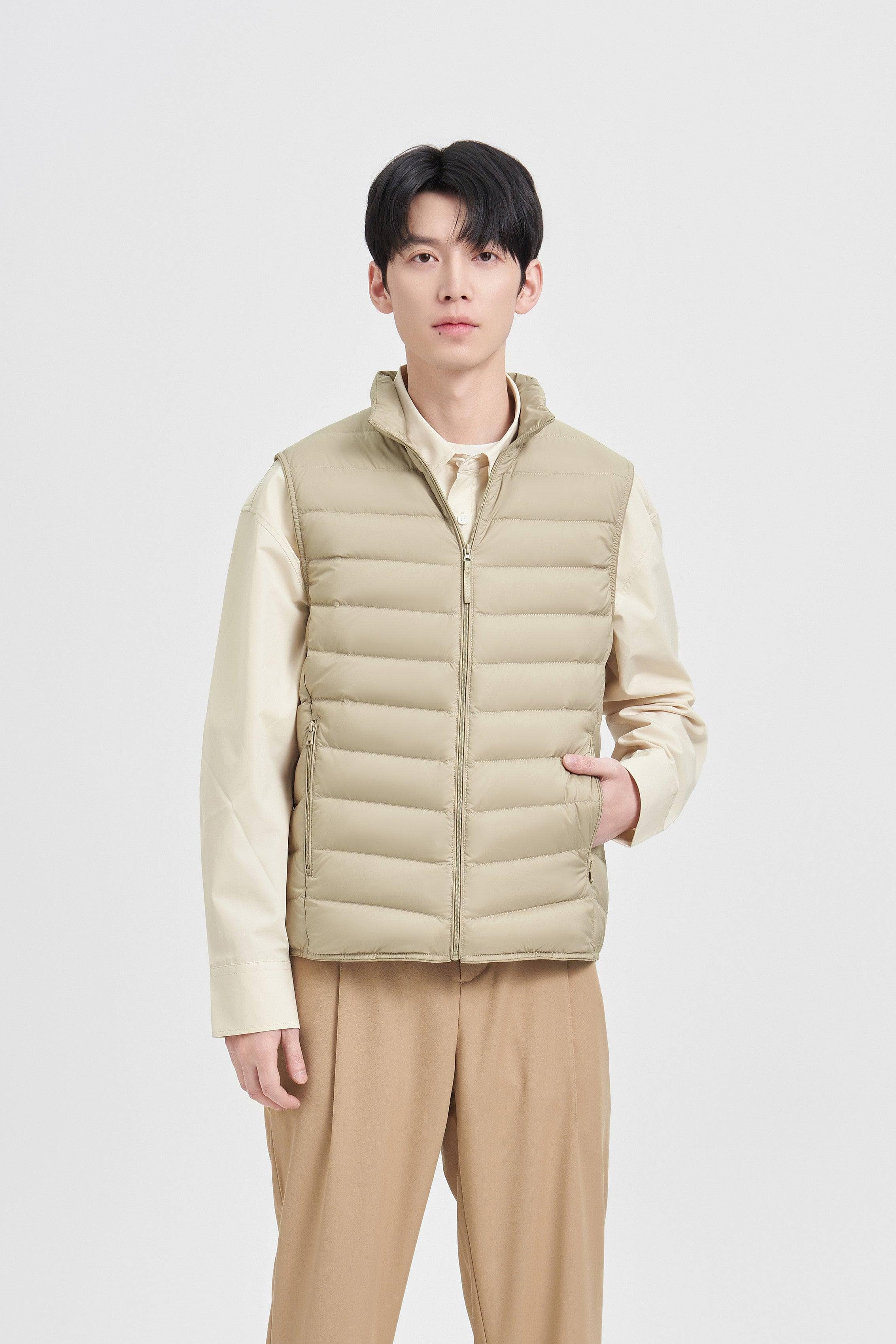 BOSIDENG 2024 Ultralight Down Packable Gilet 1020 Gilet XXXS / Porcelain Beige