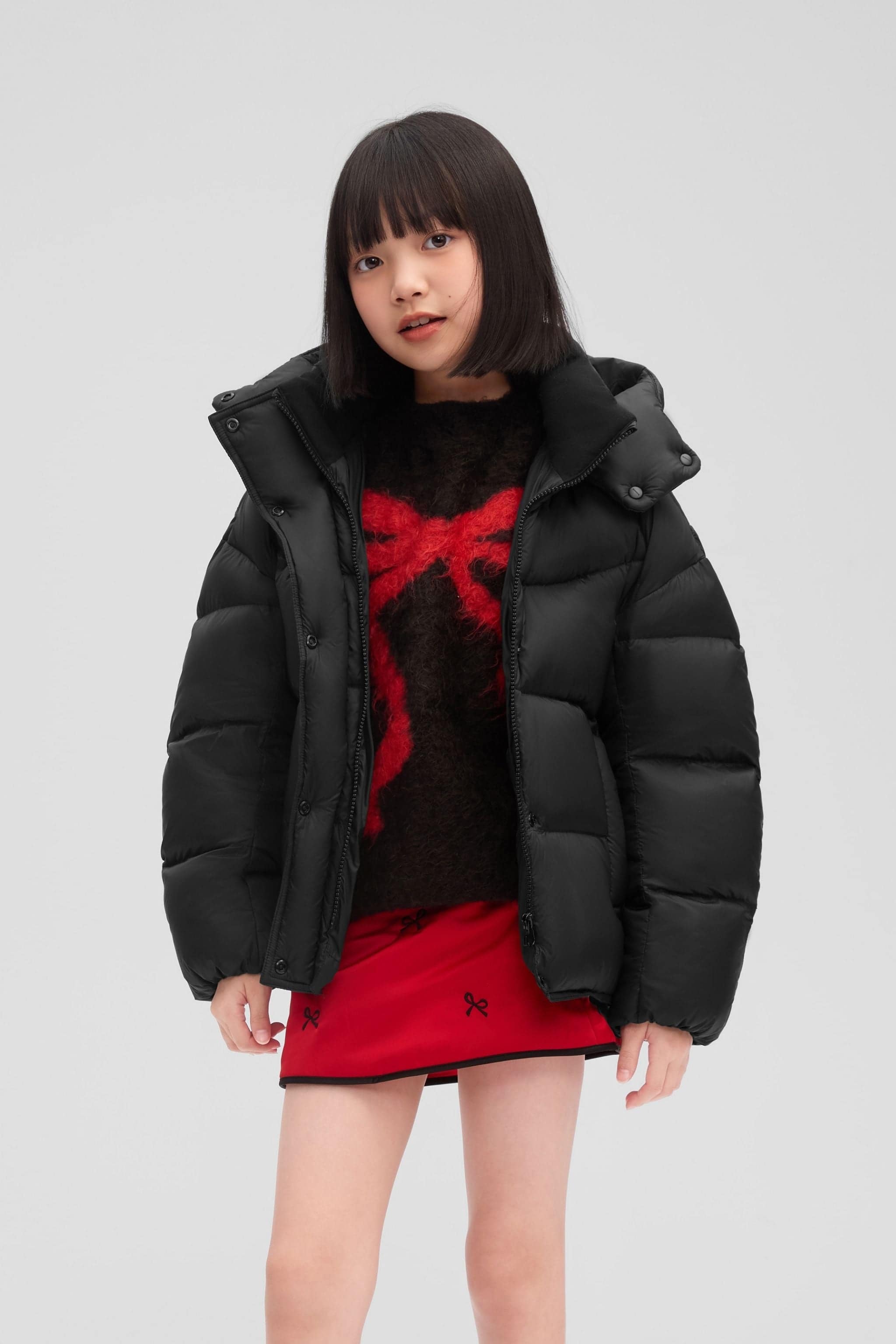 BOSIDENG 2025 Kid's Short Down Puffer 102 Jacket Black / 4-5YR