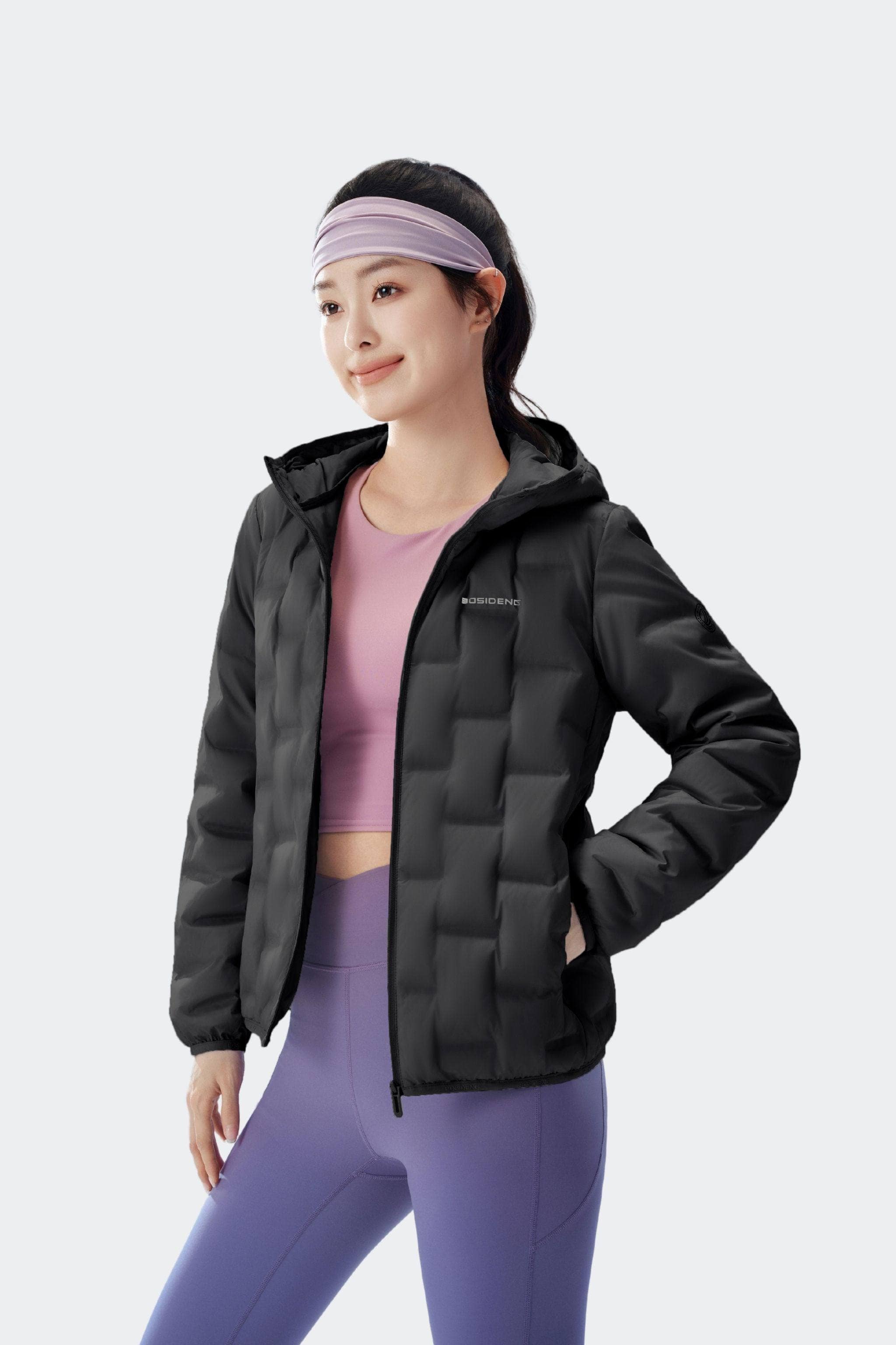 BOSIDENG 2025 Women's Goose Down Weightless Jacket 1036 Jacket Black / 4