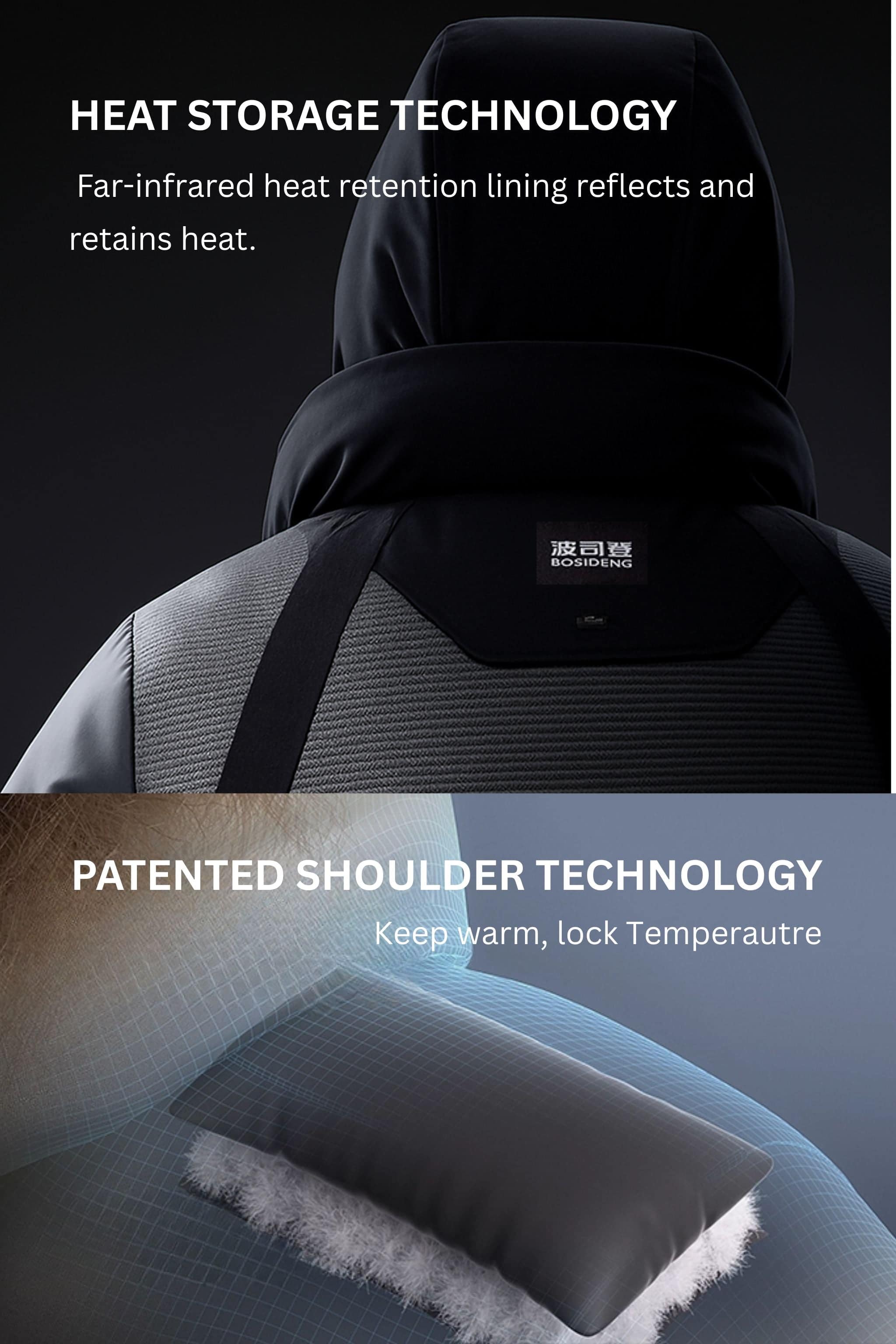 BOSIDENG 2025 Classic Extreme Full Length Goose Down Parka 2300 Jacket