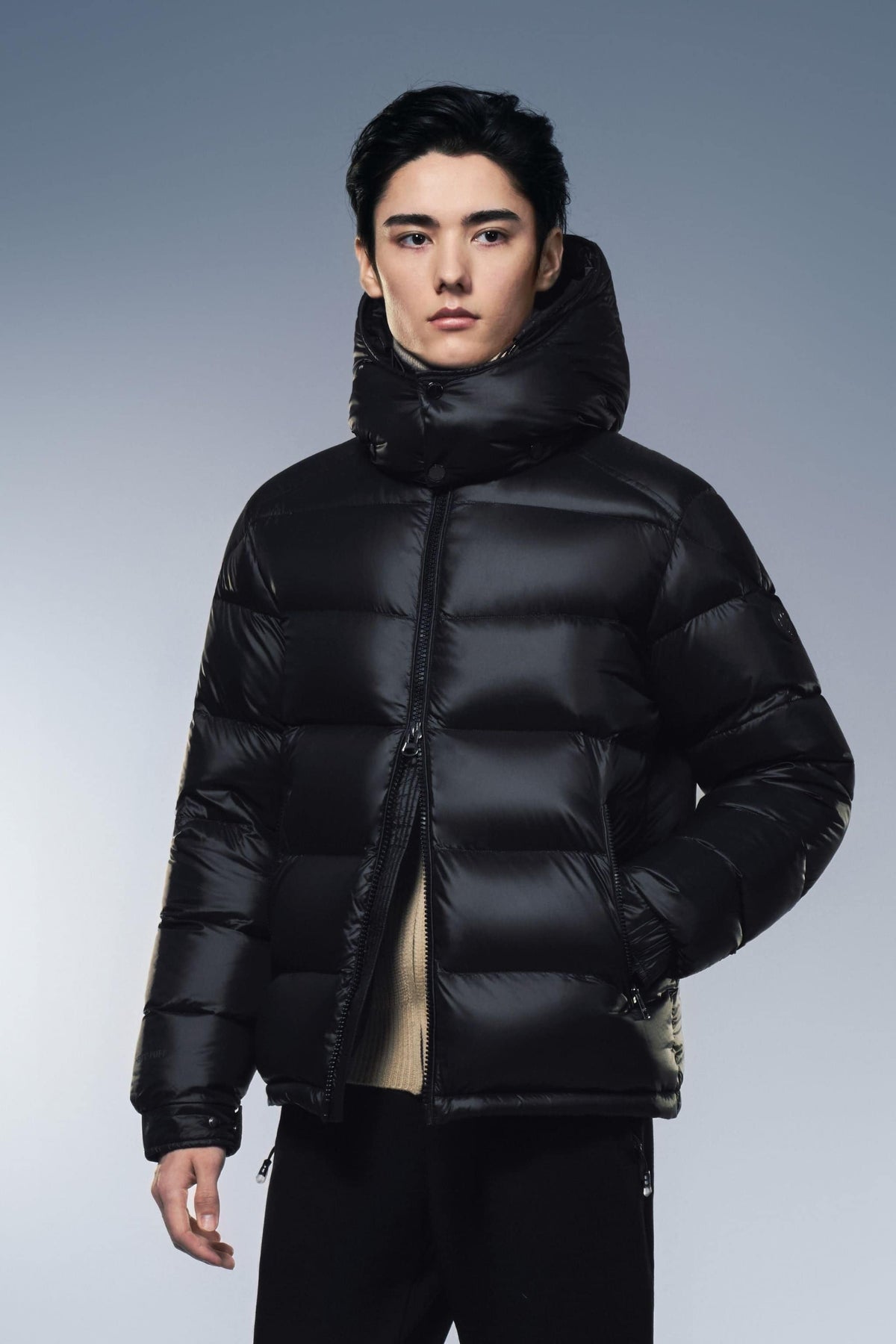 Goose Down Puffer With Hood 110