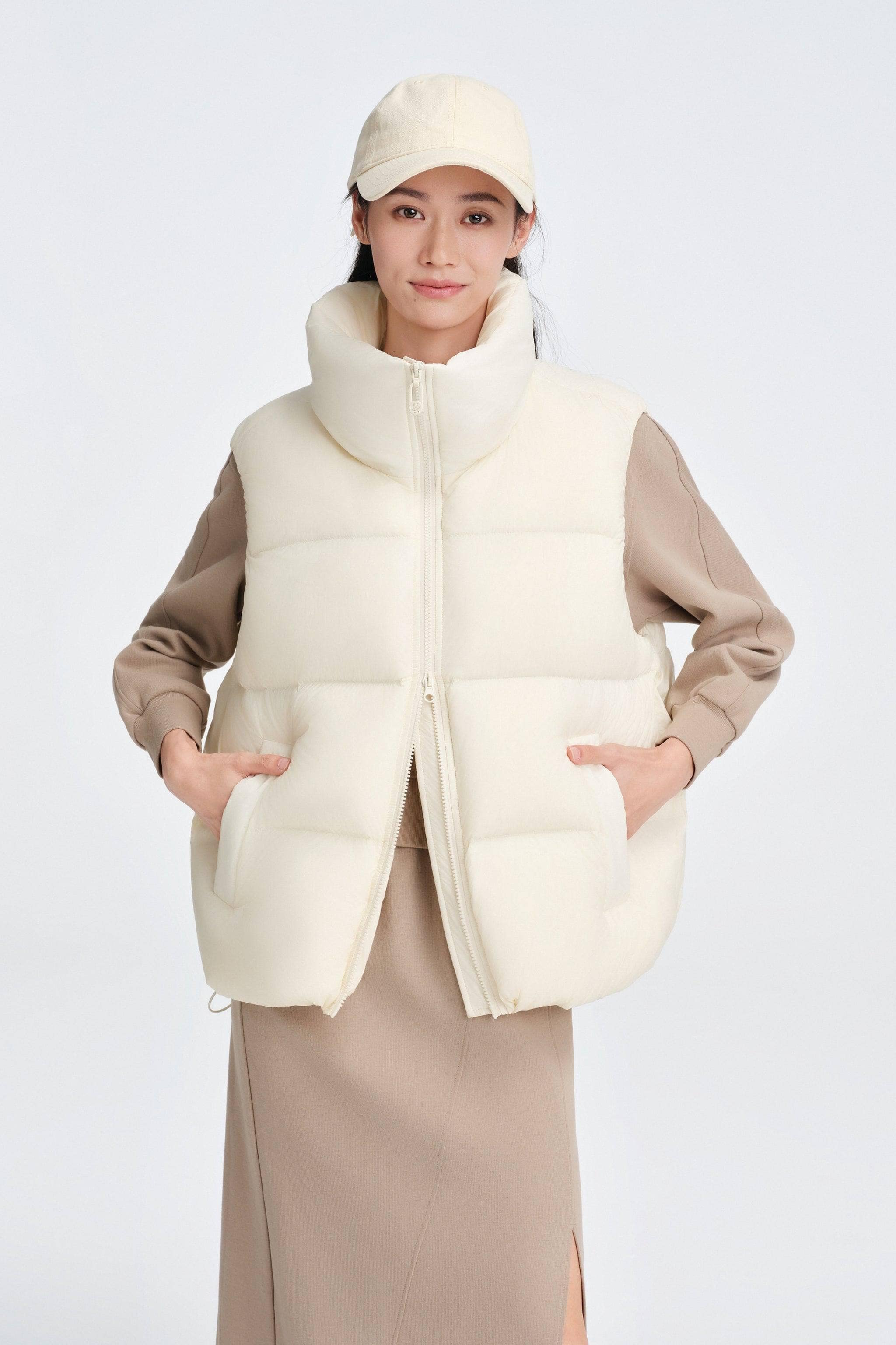 BOSIDENG 2025 Relaxed Fit Gilet Cream / 4