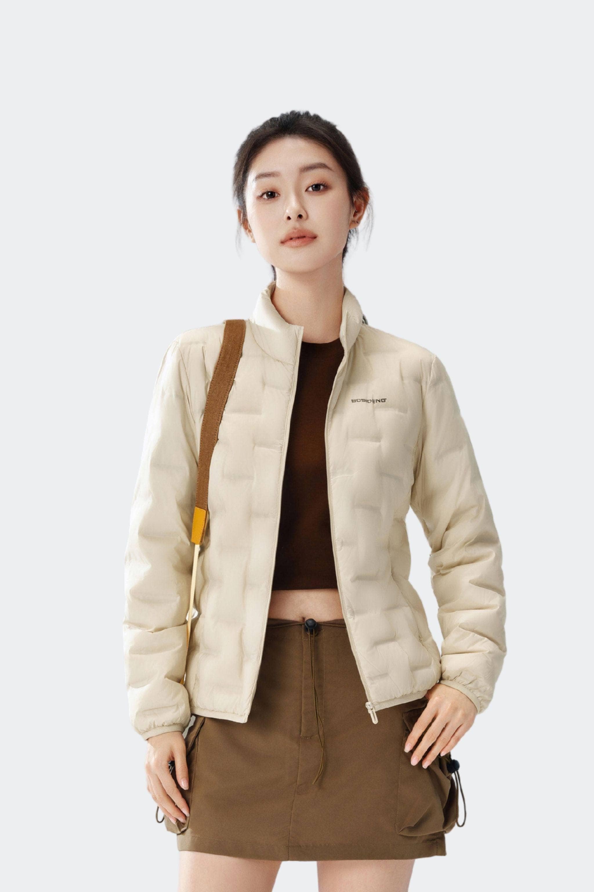 BOSIDENG 2025 Women's Goose Down Weightless Jacket 1034 Jacket Cream / 4