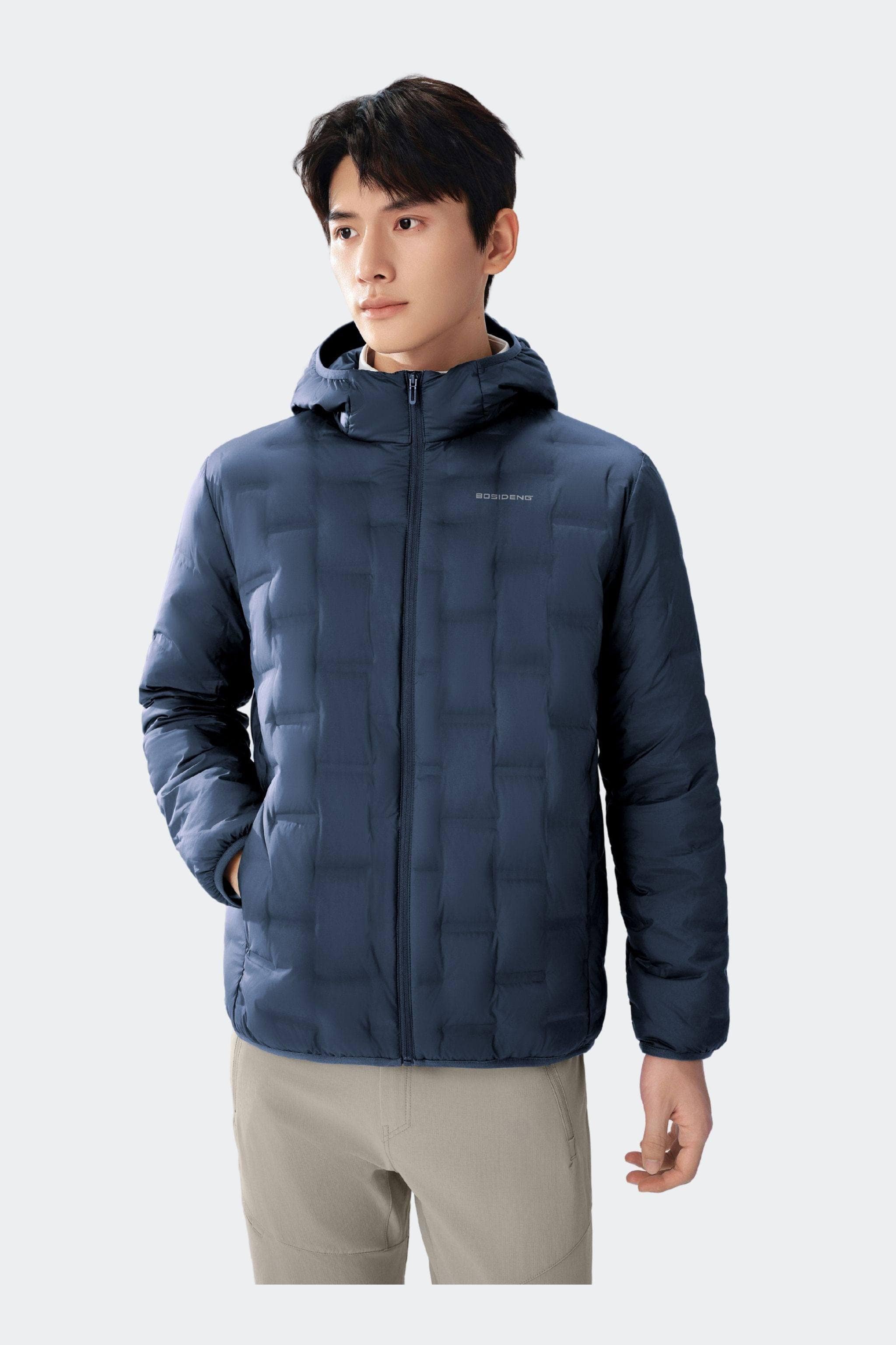 BOSIDENG 2025 Men's Goose Down Weightless Jacket 1035 Jacket Dark Ice Navy / XS