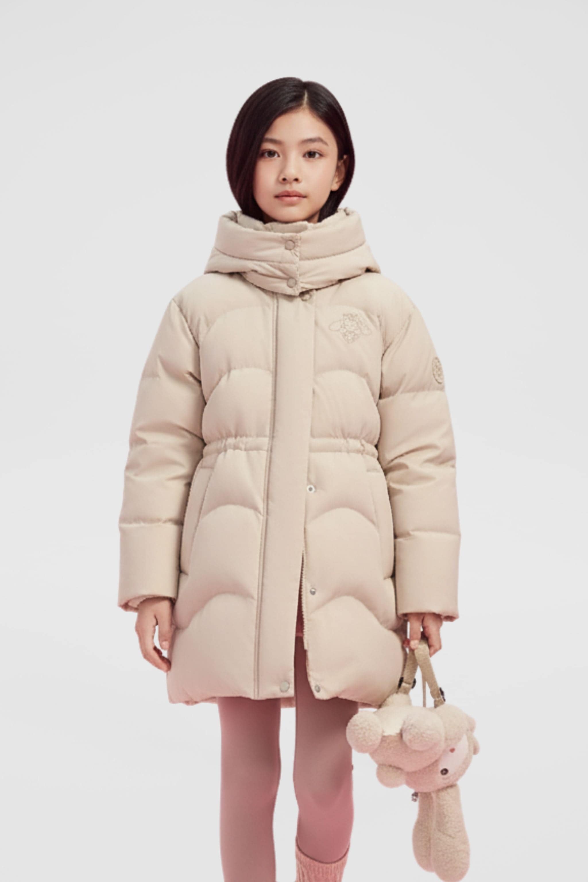 BOSIDENG 2025 Girl's Mid-Length Down Jacket 318 Jacket