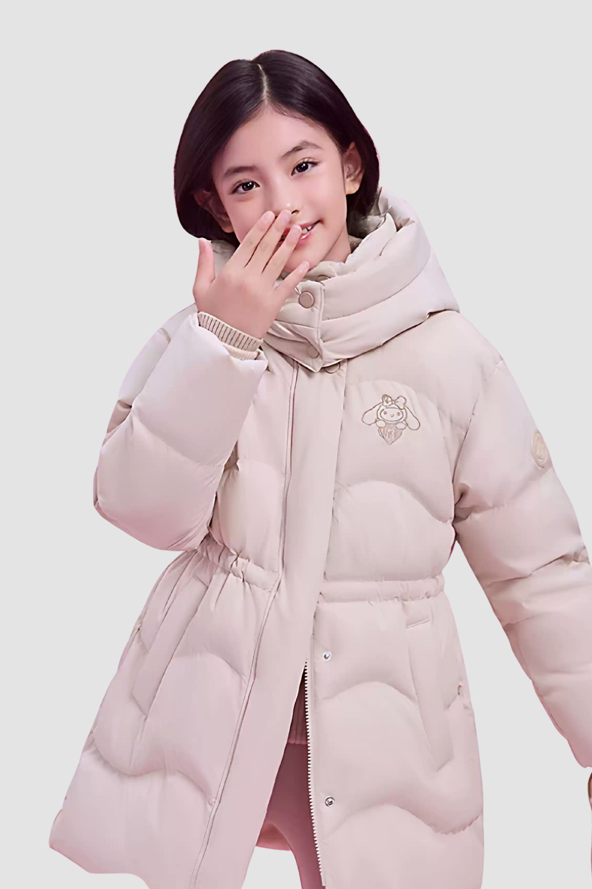 BOSIDENG 2025 Girl's Mid-Length Down Jacket 318 Jacket