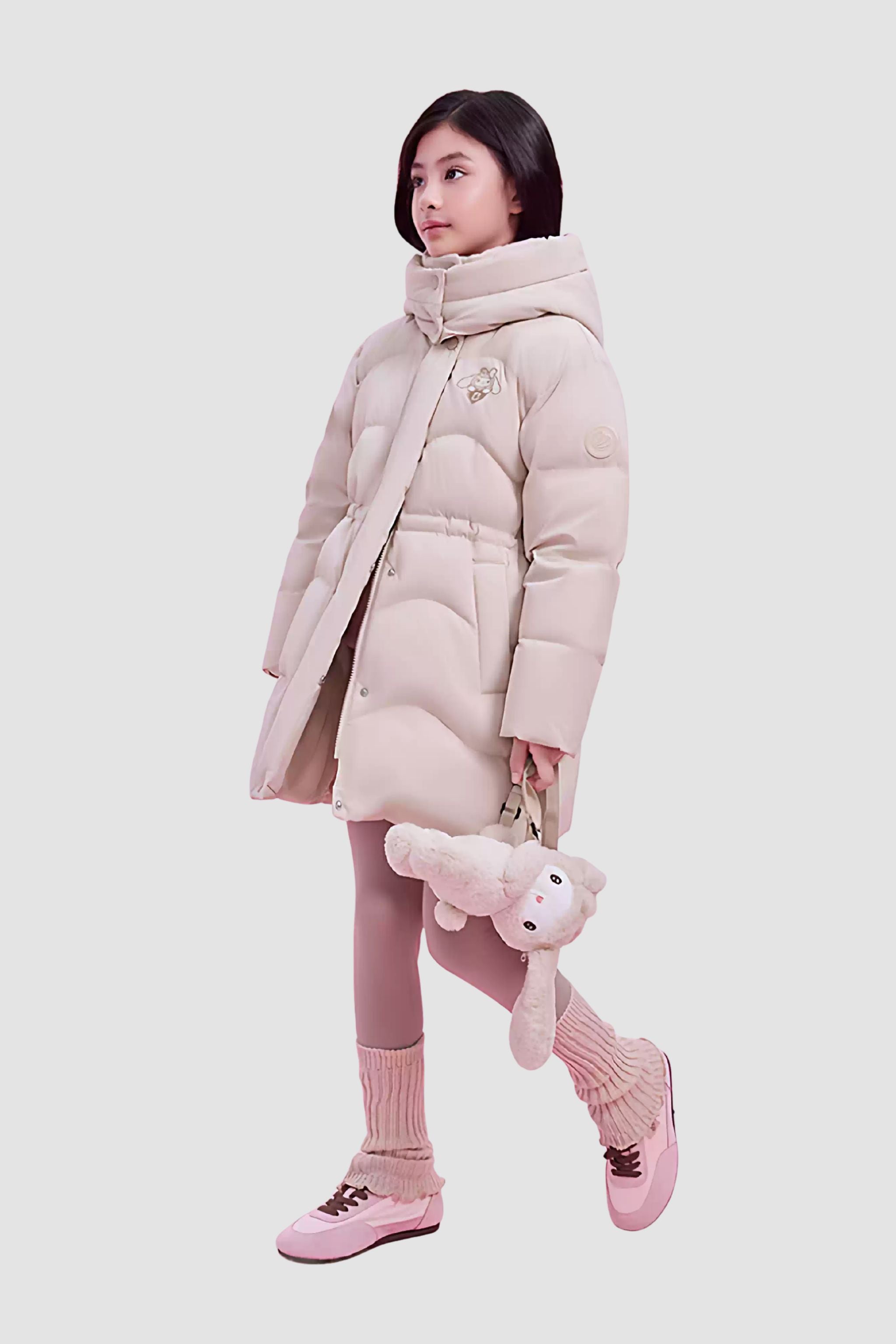 BOSIDENG 2025 Girl's Mid-Length Down Jacket 318 Jacket