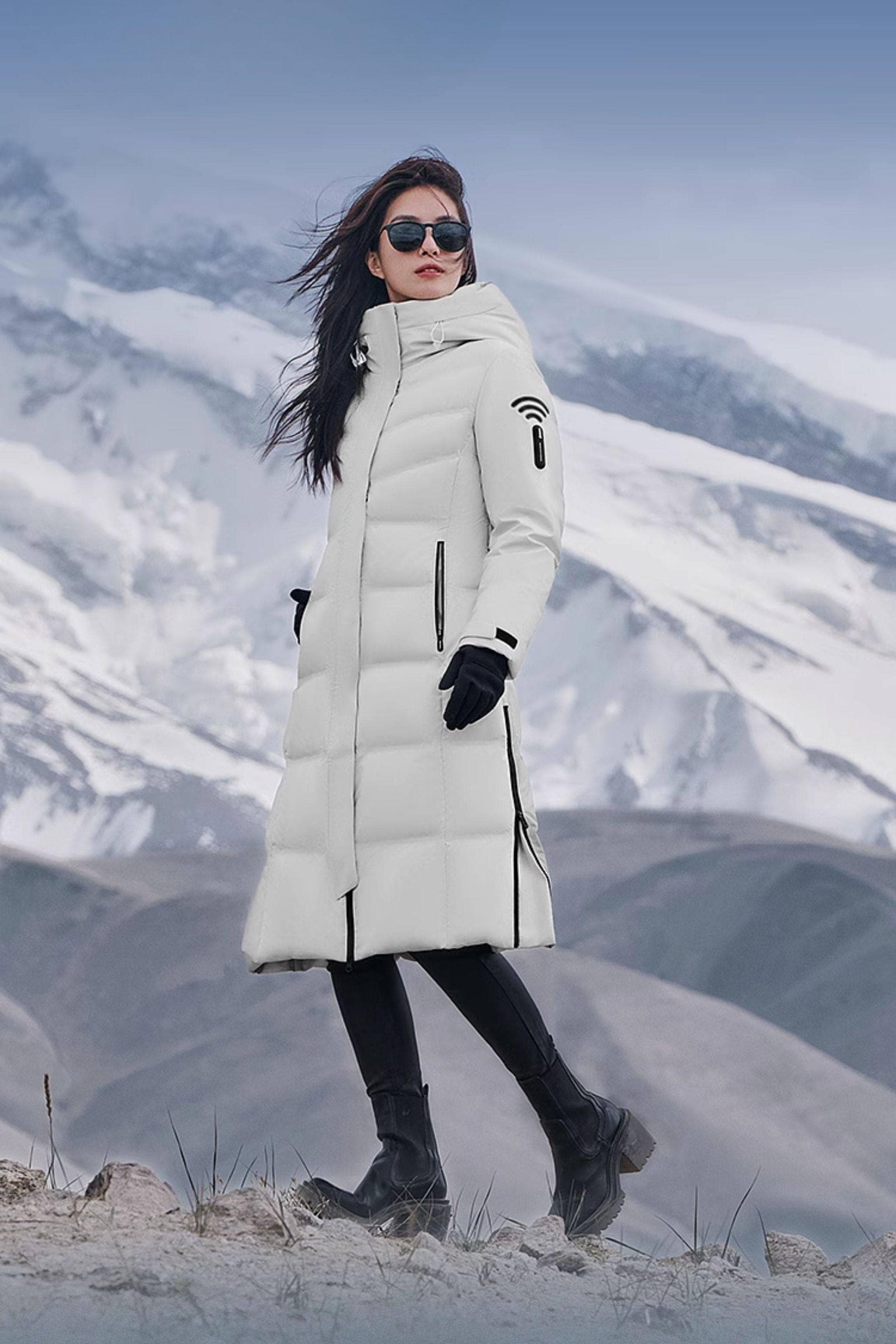 GORE-TEX® Women's Full Length Goose Down Jacket 206 — A full-length jacket that transitions effortlessly from city — view 6; windproof