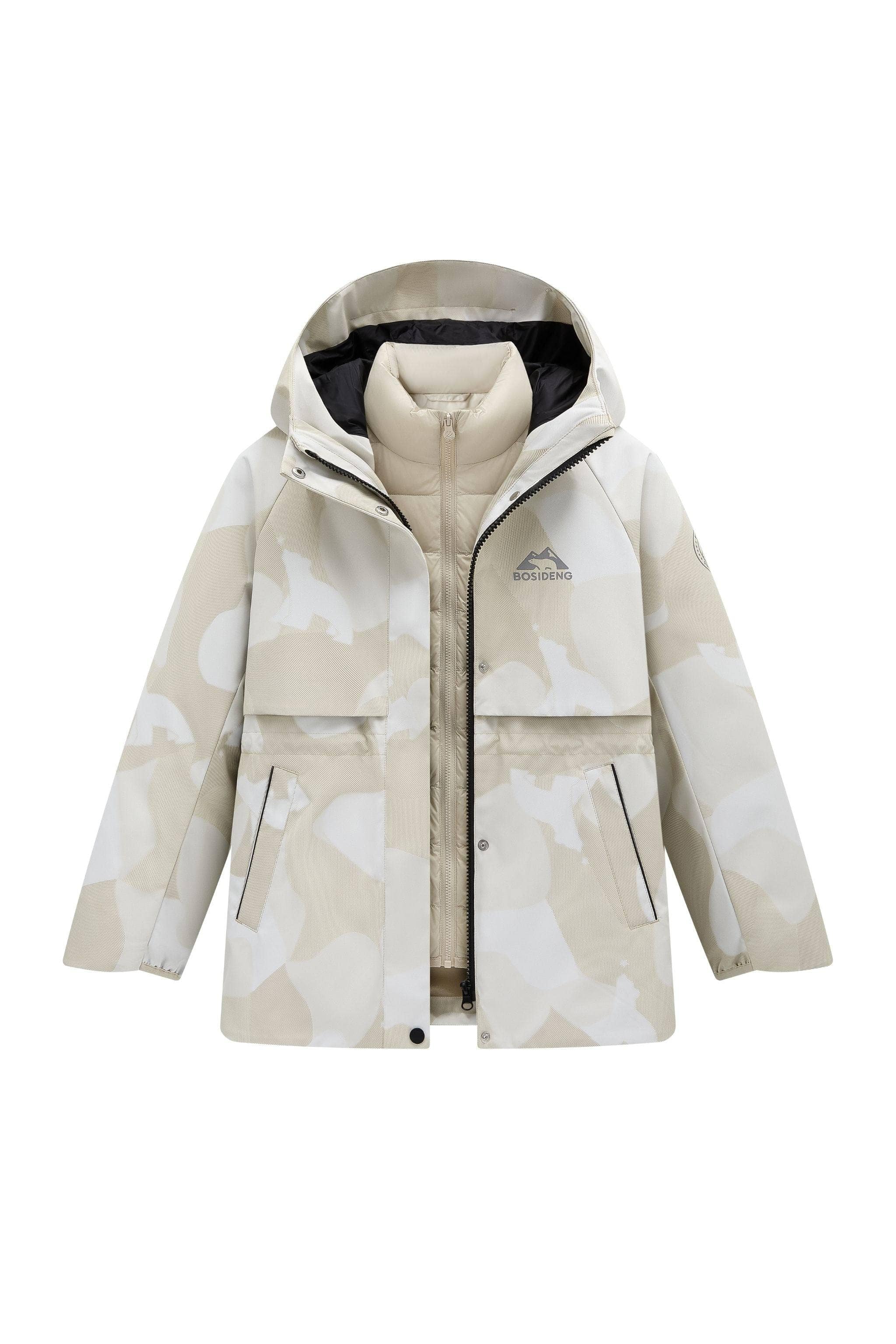 BOSIDENG 2025 Kid's Three In One All Weather Down Jacket With Hood 1342