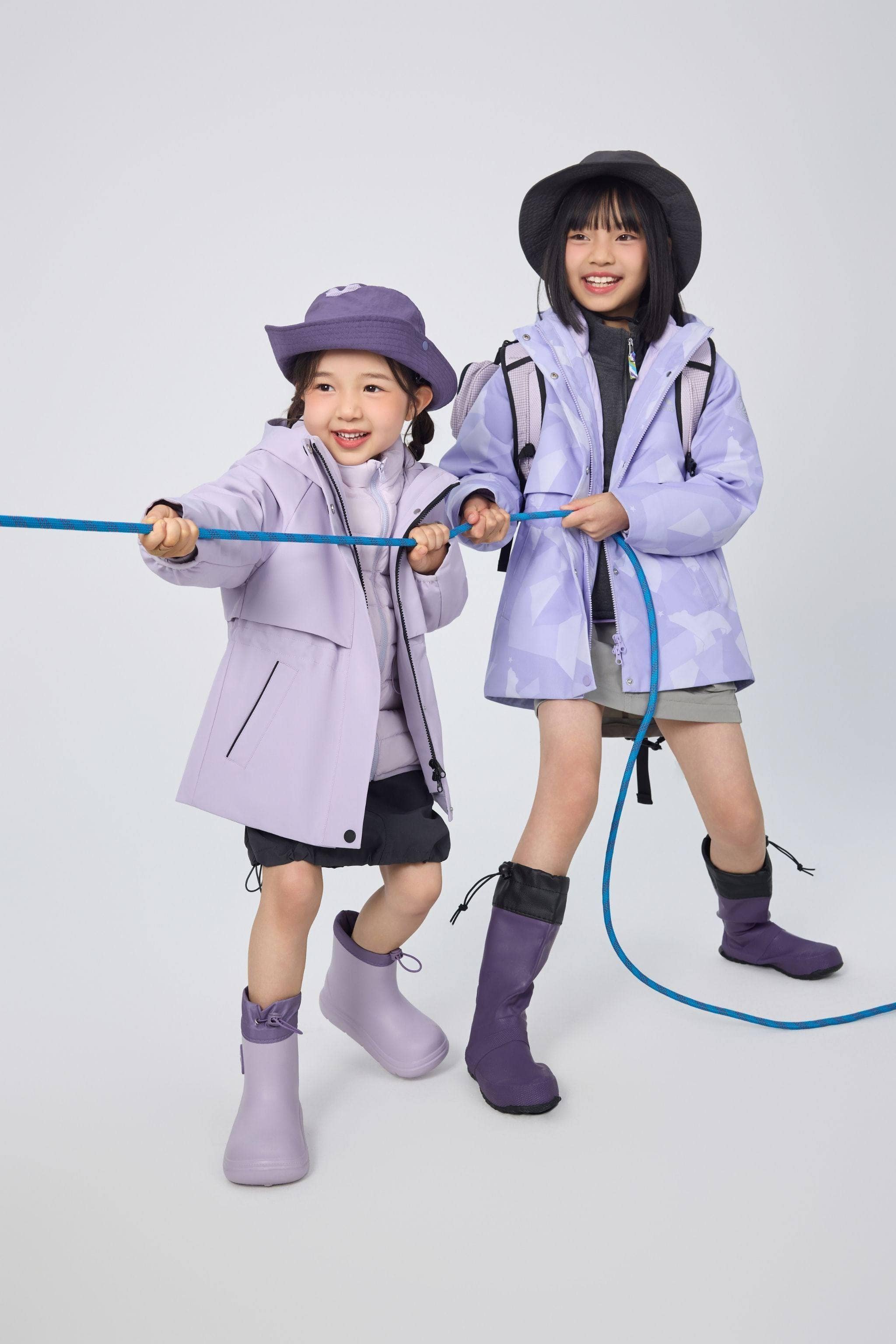 BOSIDENG 2025 Kid's Three In One All Weather Down Jacket With Hood 1342