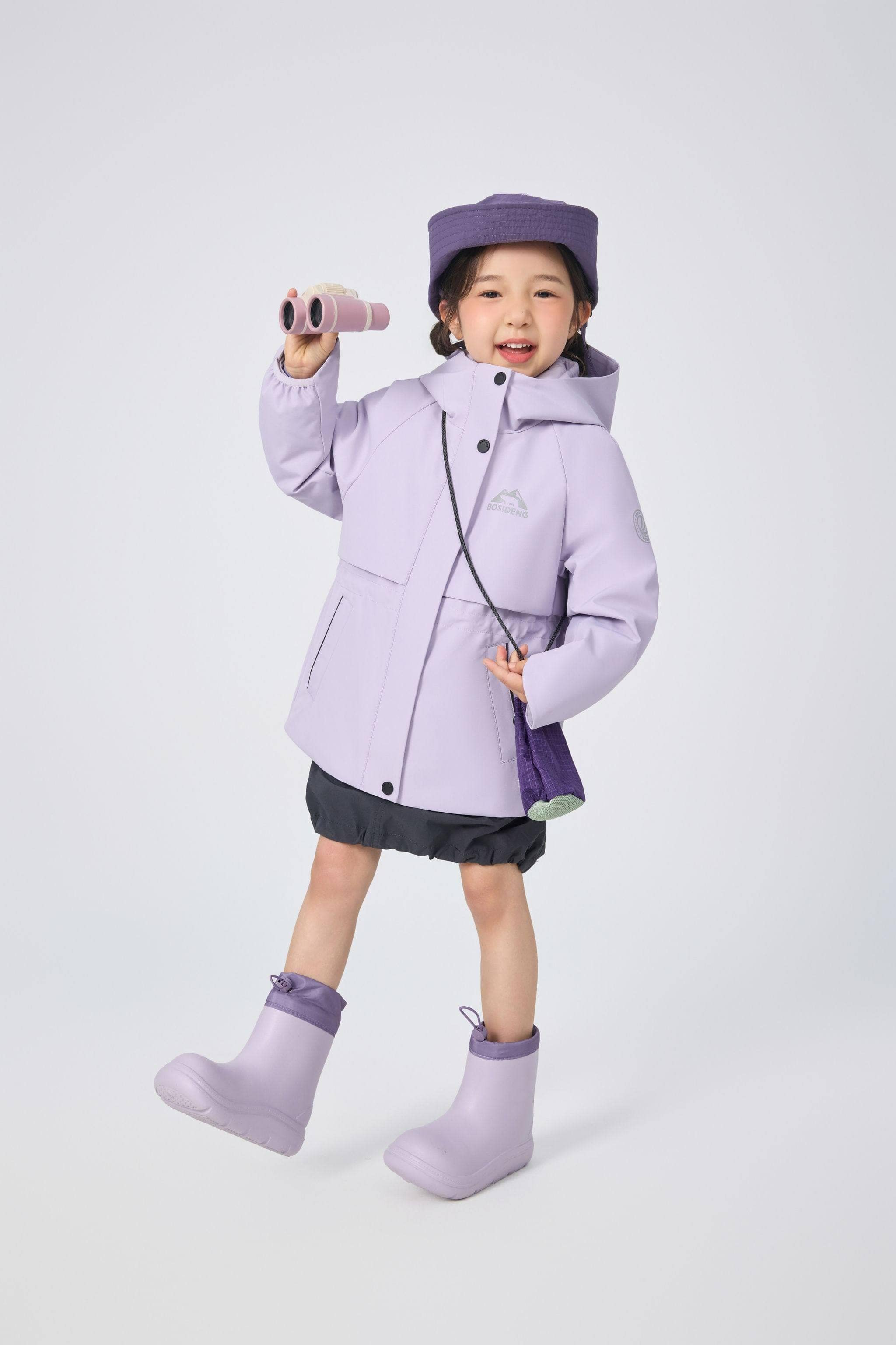 BOSIDENG 2025 Kid's Three In One All Weather Down Jacket With Hood 1342