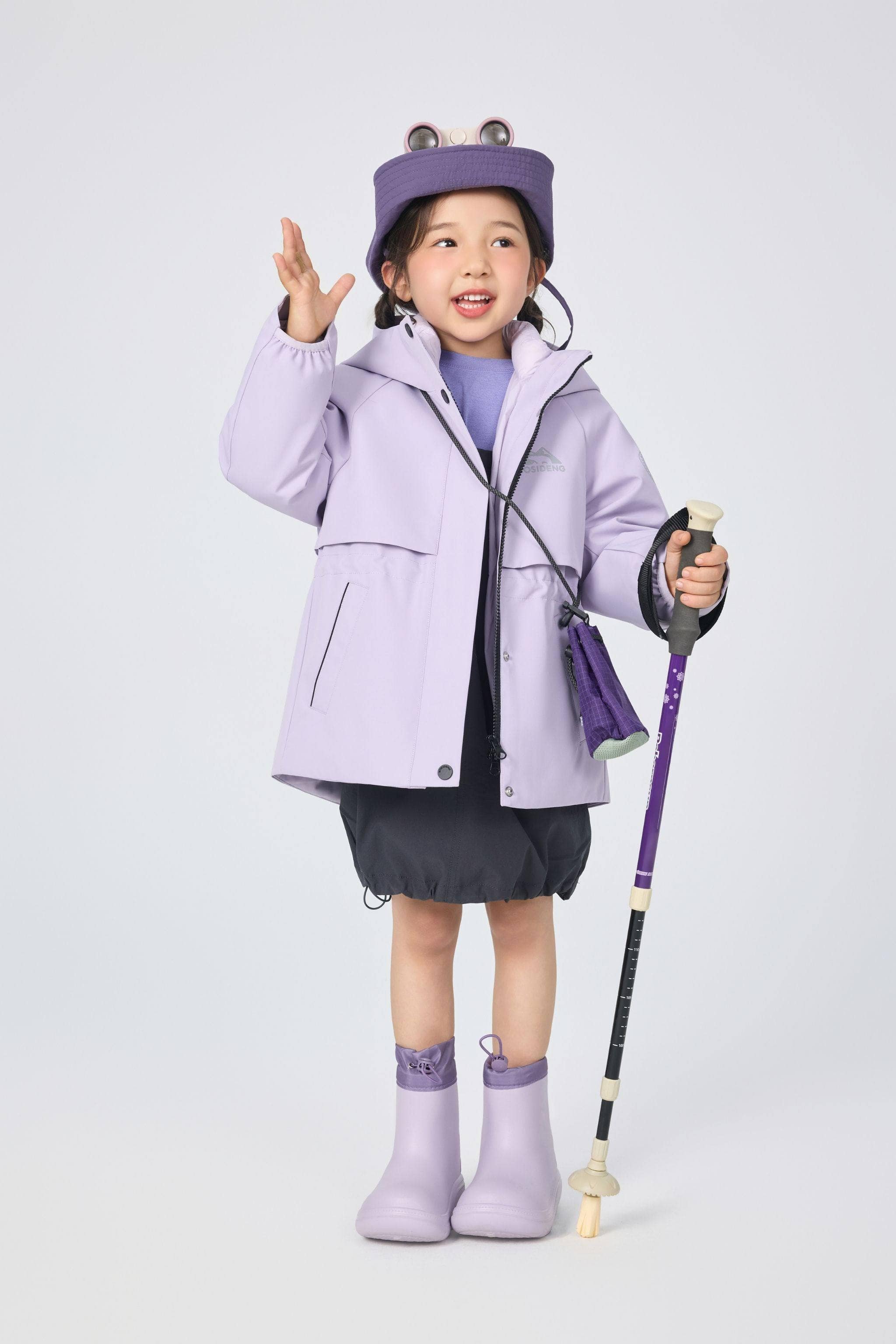 BOSIDENG 2025 Kid's Three In One All Weather Down Jacket With Hood 1342