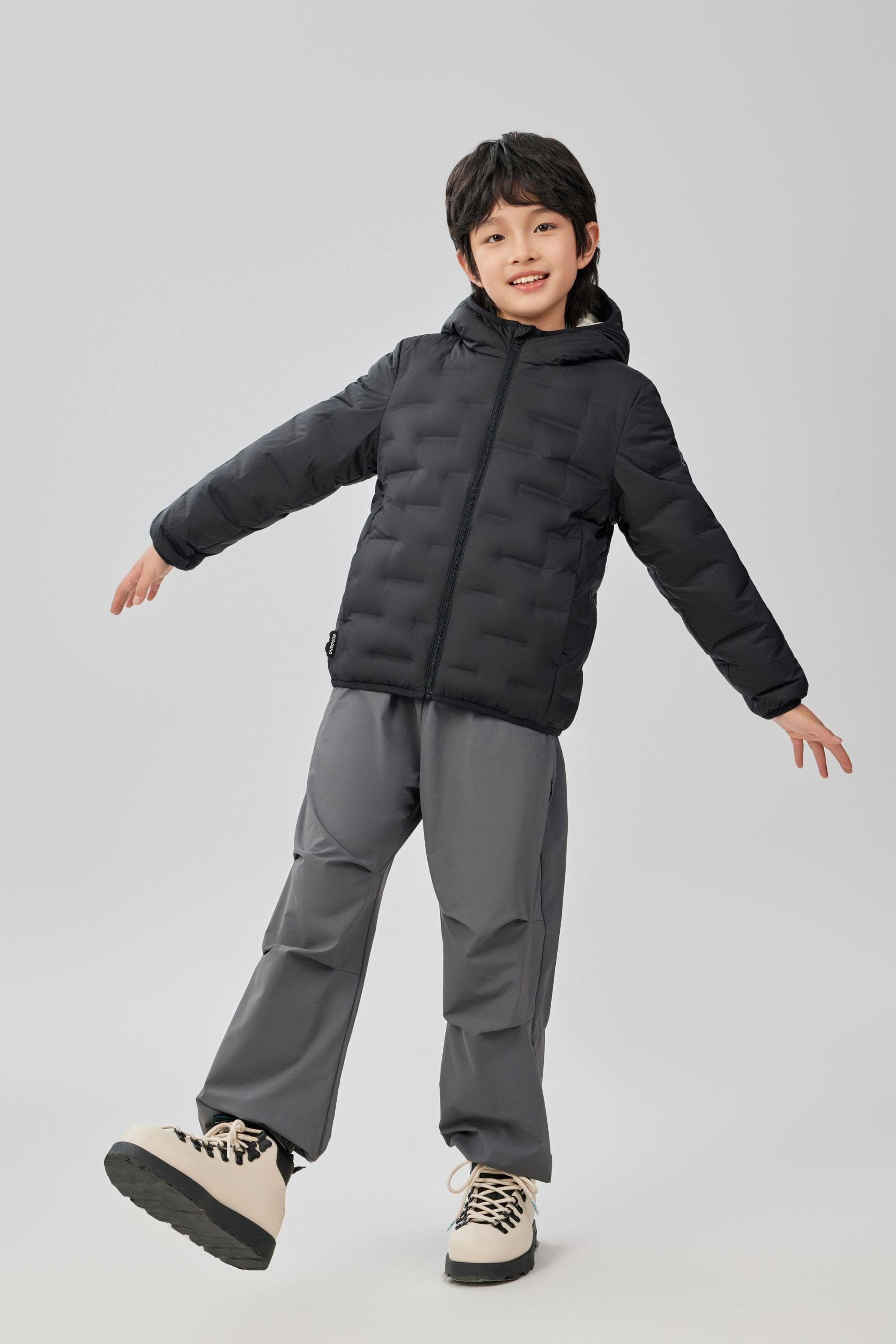 BOSIDENG 2025 Kid's Versatile Layering Down Jacket With Hood 5040 Jacket