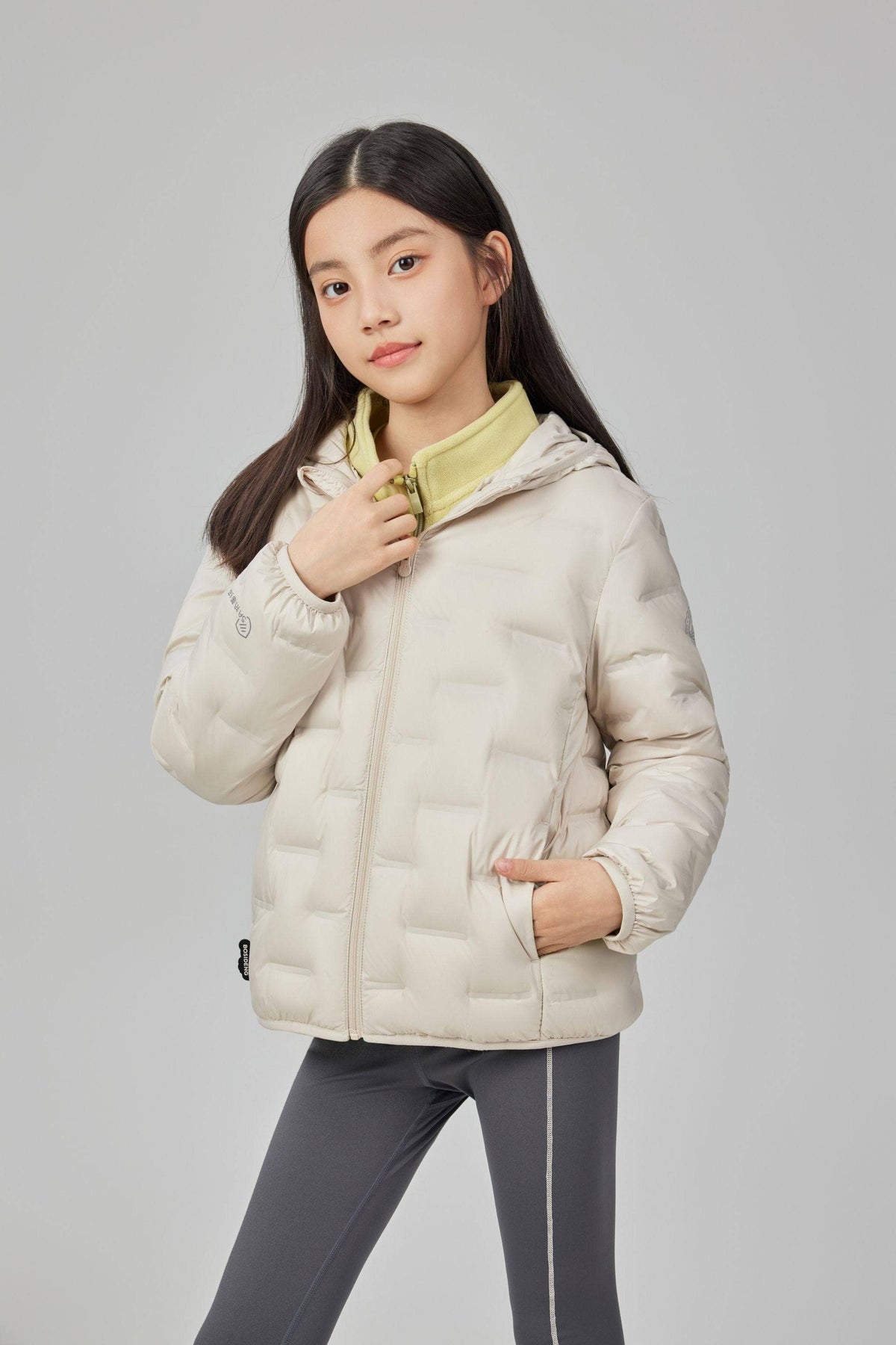Kid's Versatile Layering Down Jacket With Hood 5040