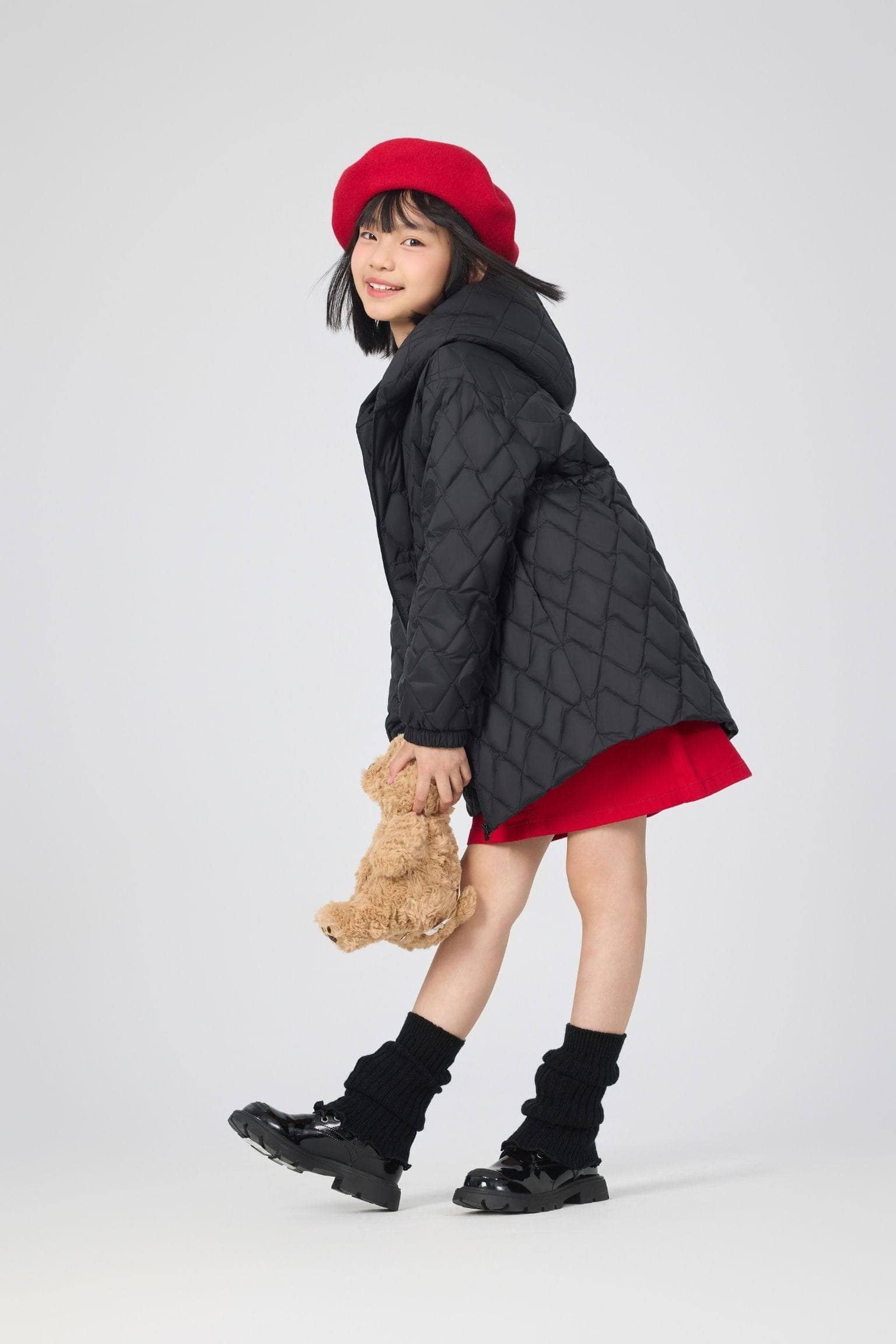 BOSIDENG 2025 Kids' Versatile Layering Down Jacket With Hood 5044