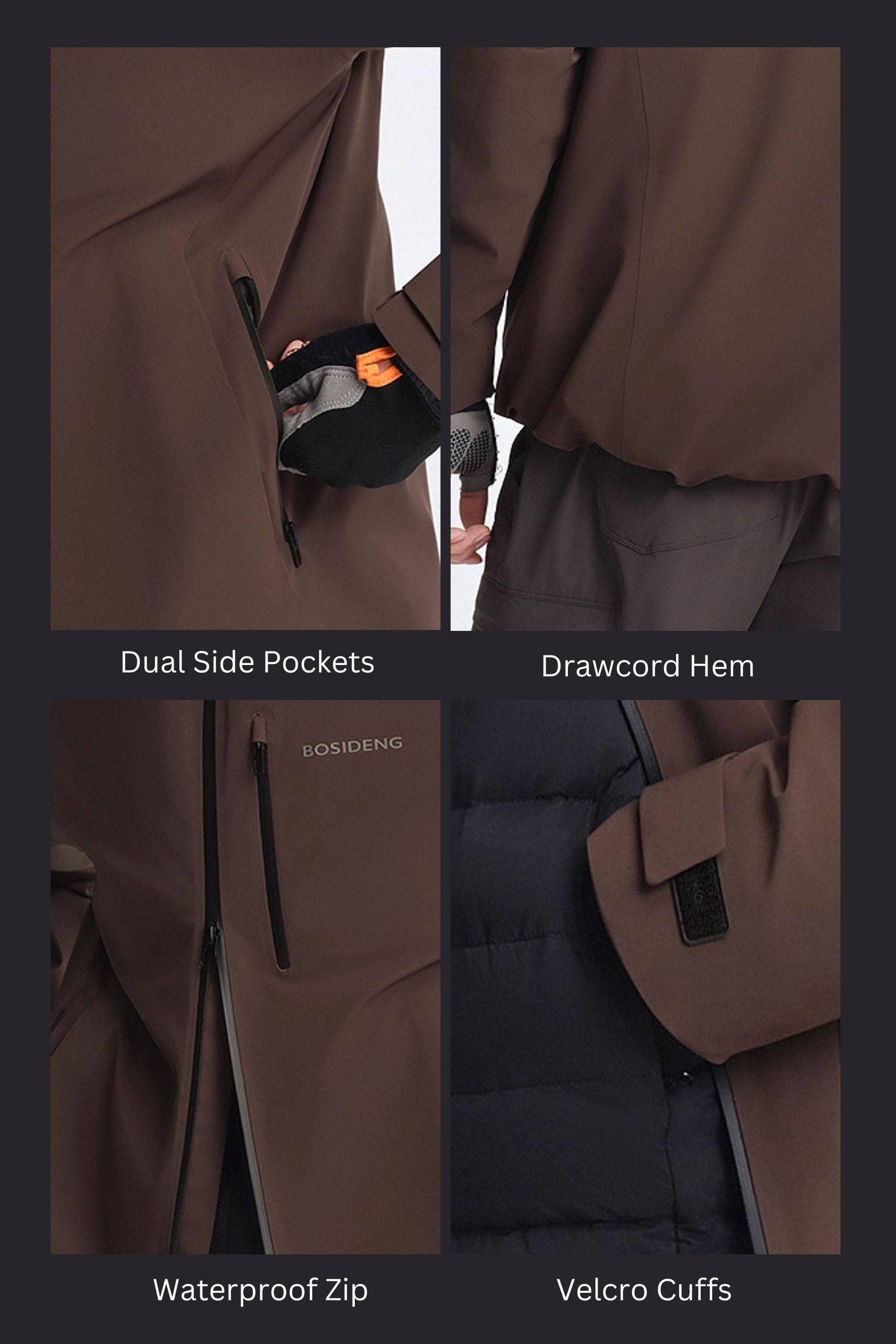 BOSIDENG 2025 Men's All Weather Goose Down Jacket 1313 Jacket