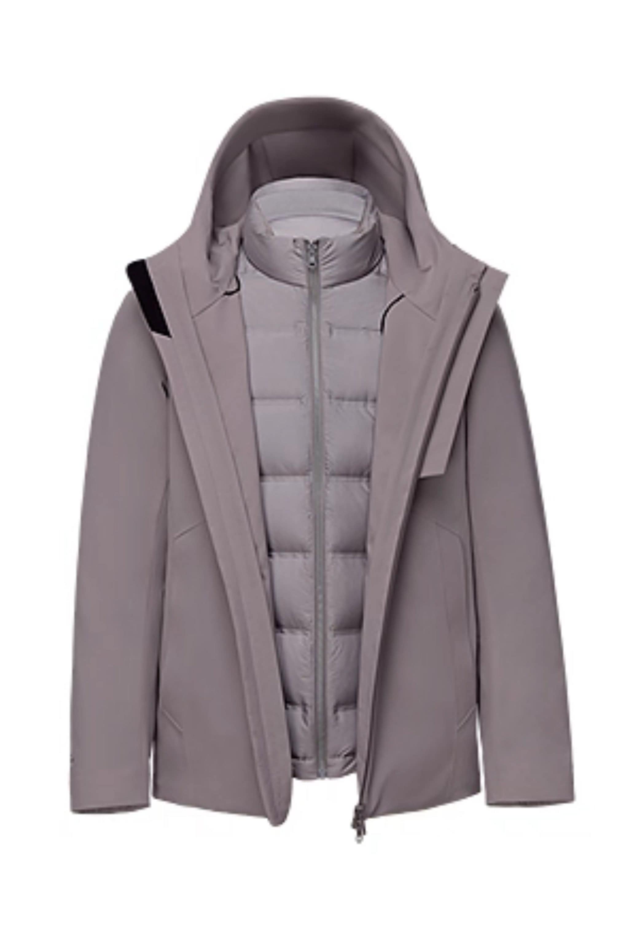 BOSIDENG 2025 Men's Hooded 3 in 1 Goose Down Jacket 215 Jacket