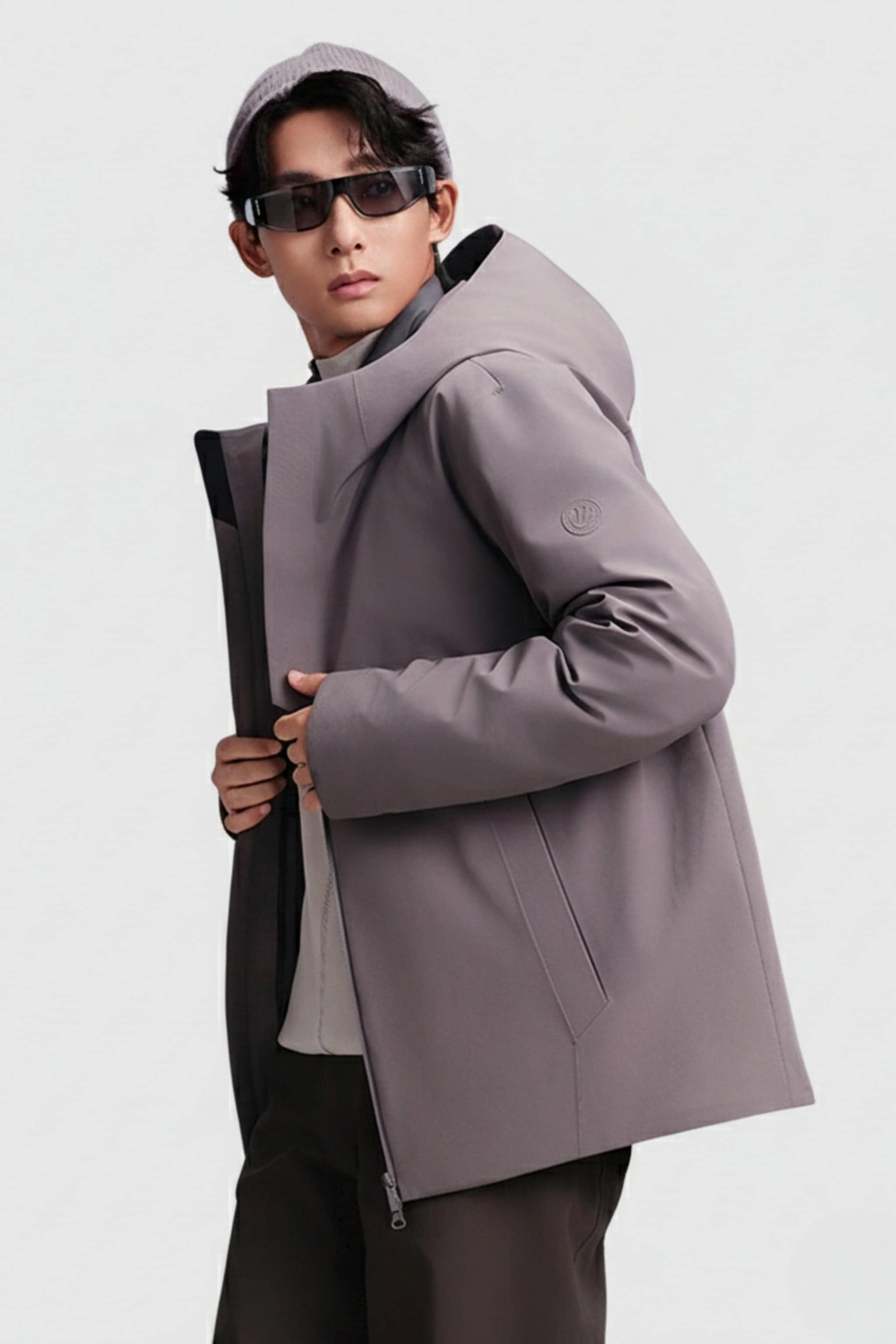 BOSIDENG 2025 Men's Hooded 3 in 1 Goose Down Jacket 215 Jacket