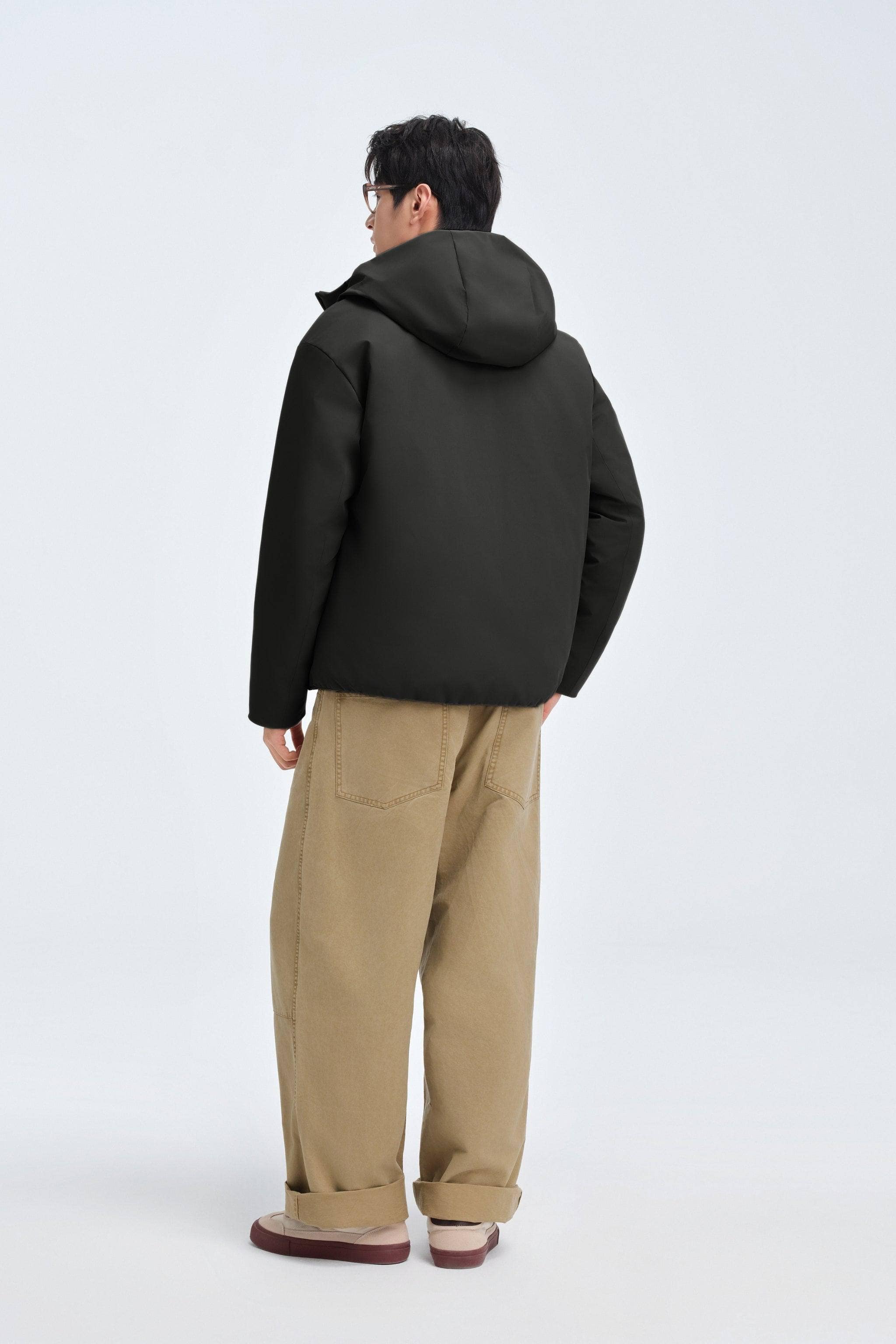 BOSIDENG 2025 Men's Refined Hooded Down Jacket