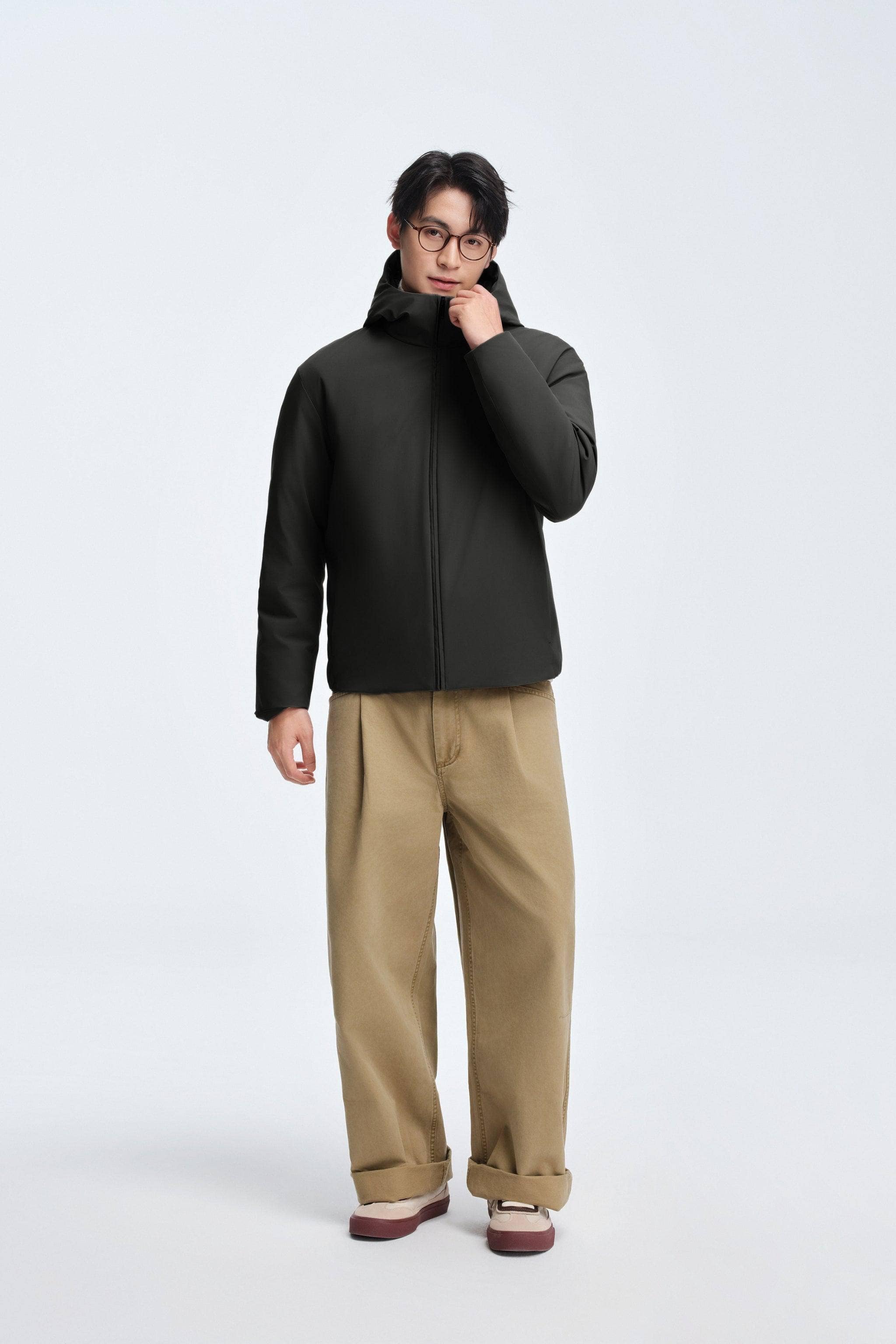 BOSIDENG 2025 Men's Refined Hooded Down Jacket