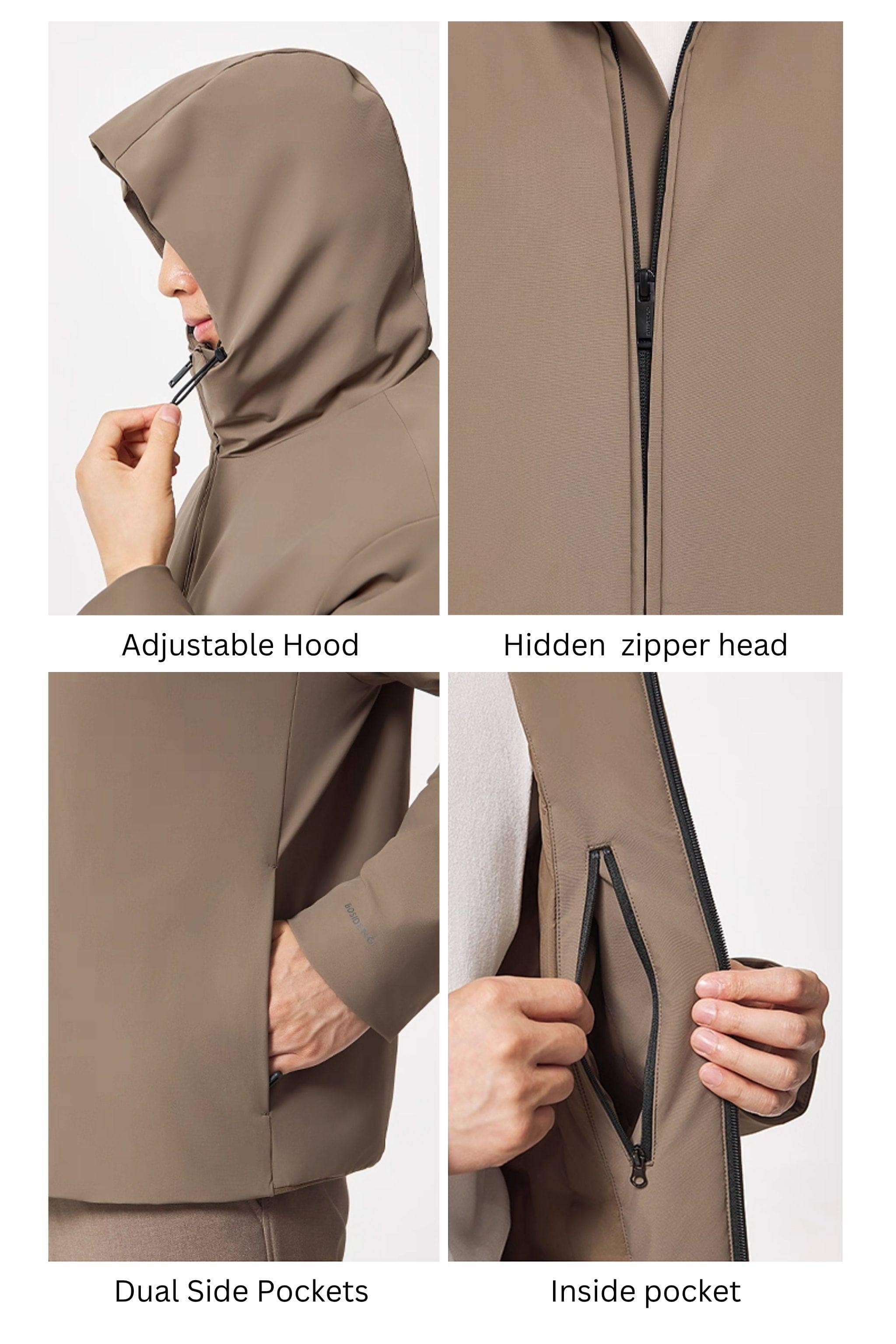 BOSIDENG 2025 Men's Refined Hooded Down Jacket Jacket