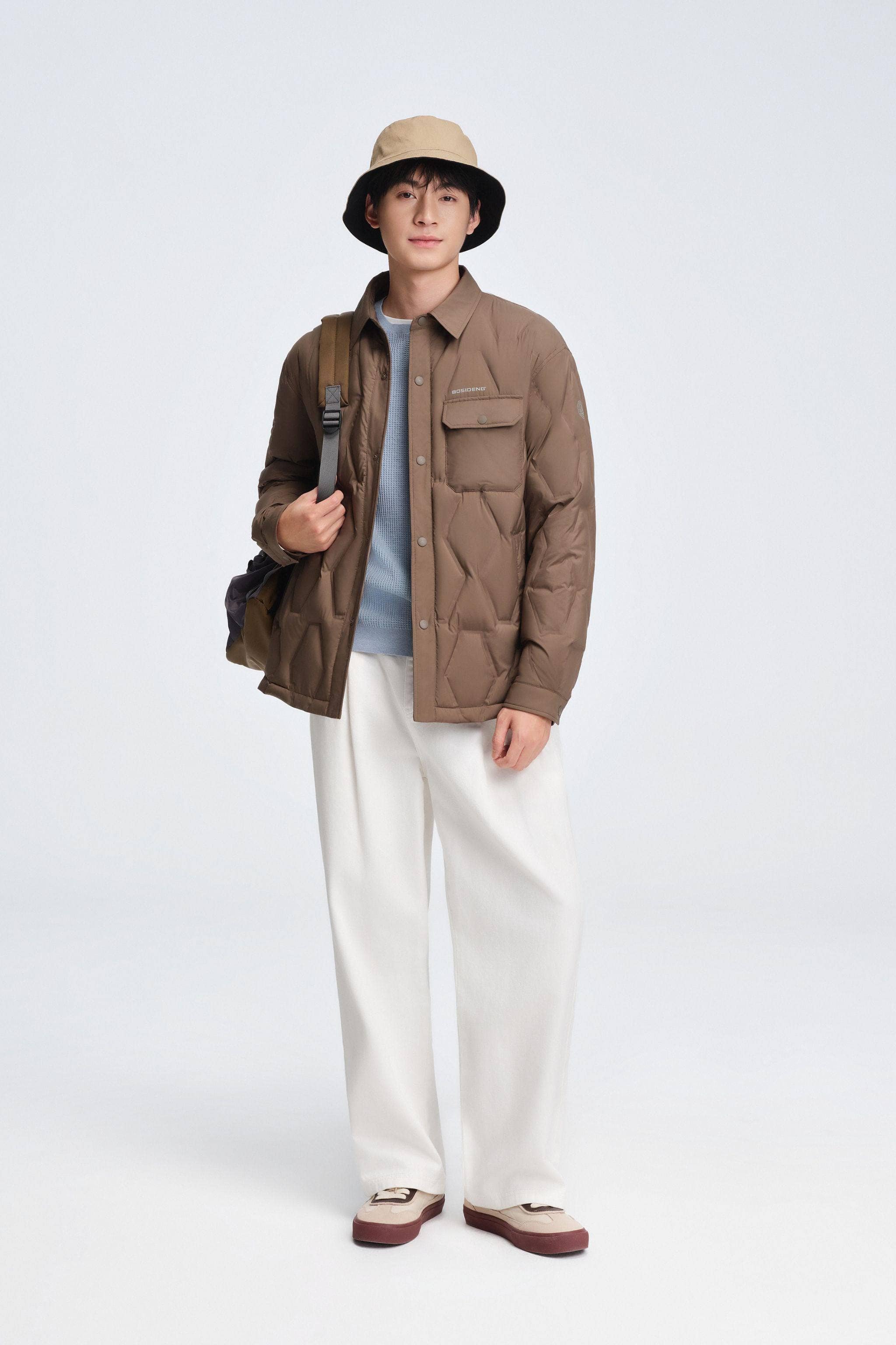 BOSIDENG 2025 Men's Shirt Collar Down Jacket 5319 Jacket