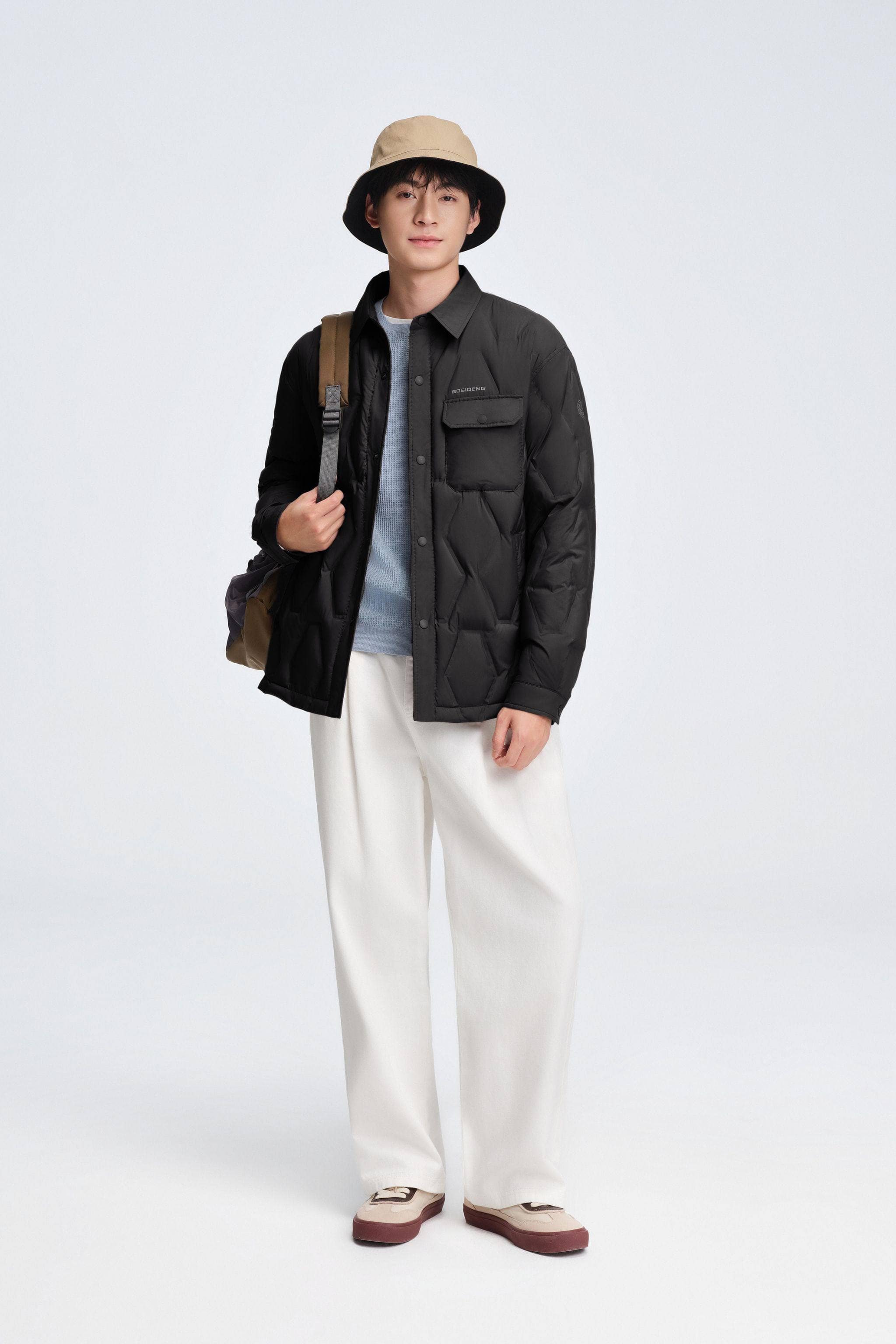 BOSIDENG 2025 Men's Shirt Collar Down Jacket 5319 Jacket