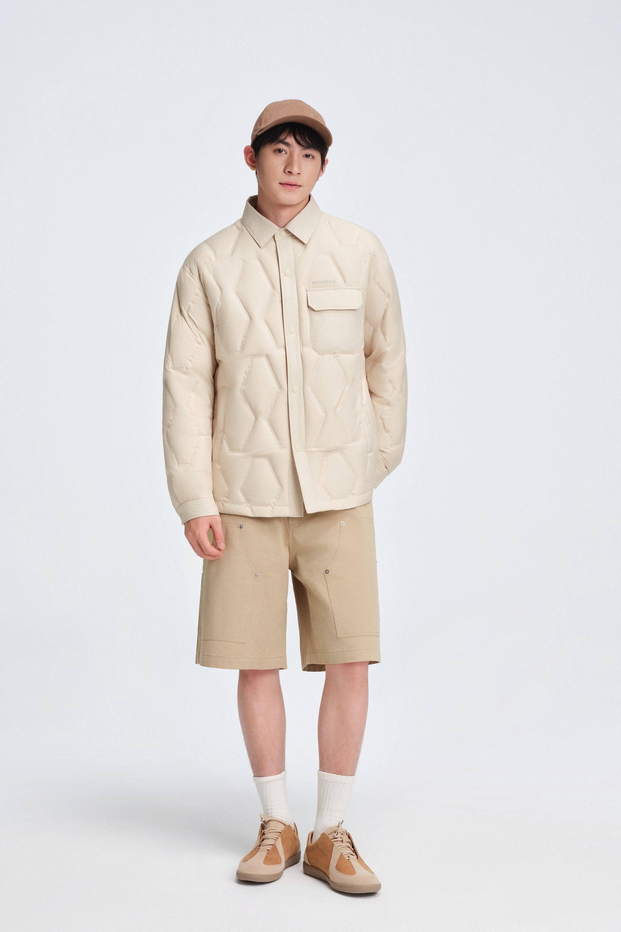 BOSIDENG 2025 Men's Shirt Collar Down Jacket 5319 Jacket