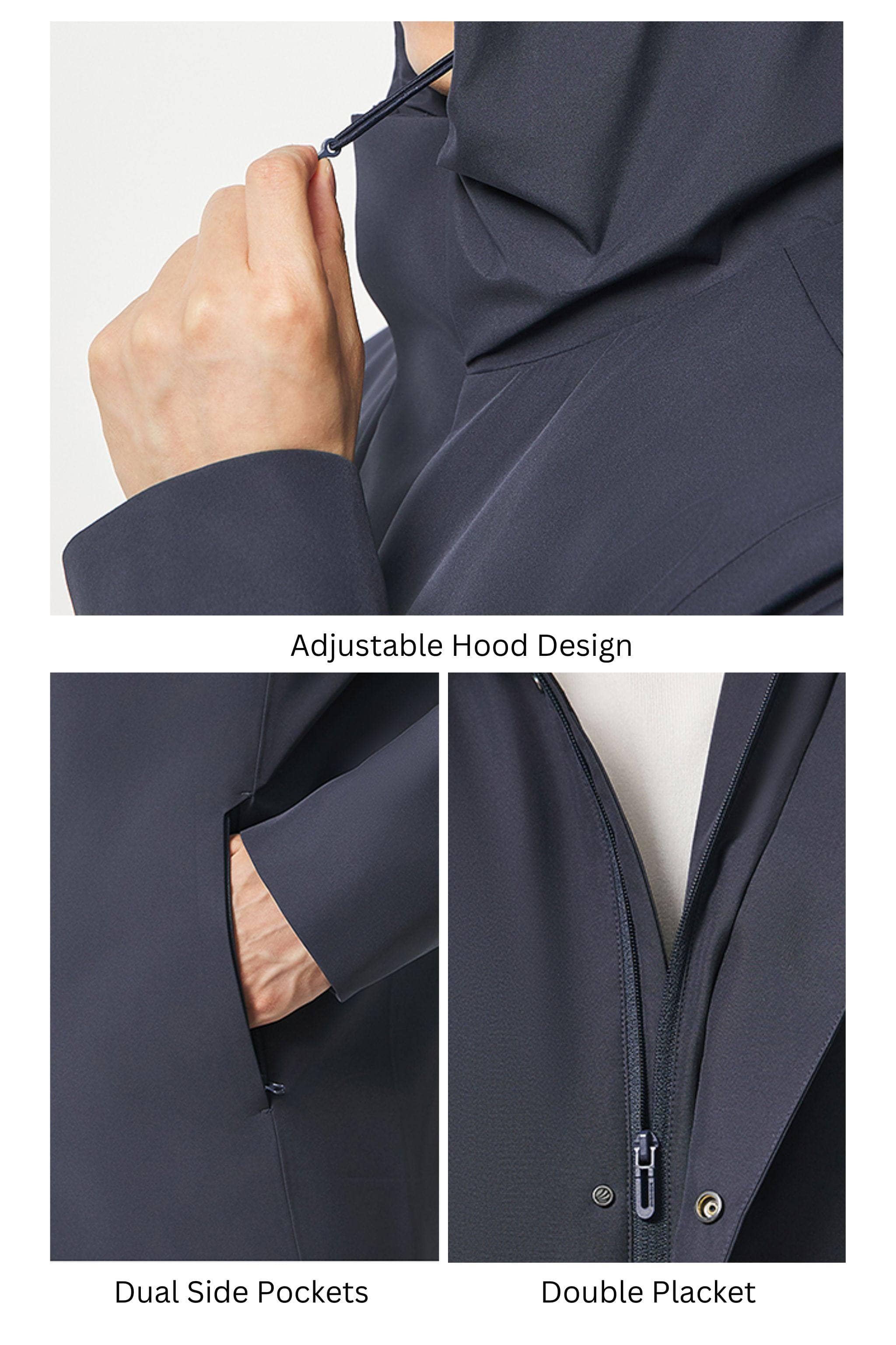 BOSIDENG 2025 Men's Short Length Goose Down Business Jacket With Detachable Hood Jacket