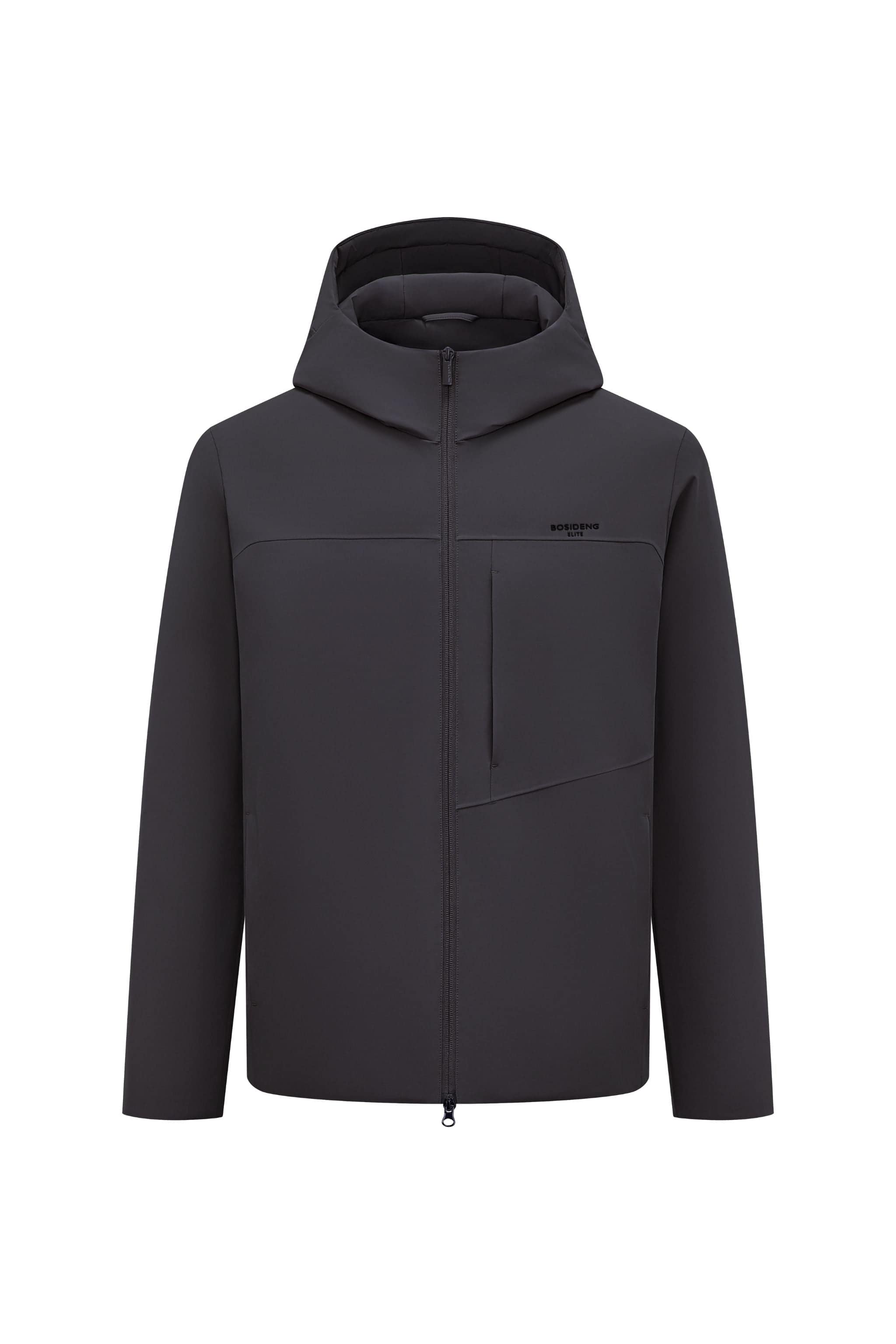 BOSIDENG 2025 Men's Short Length Goose Down Business Jacket With Hood