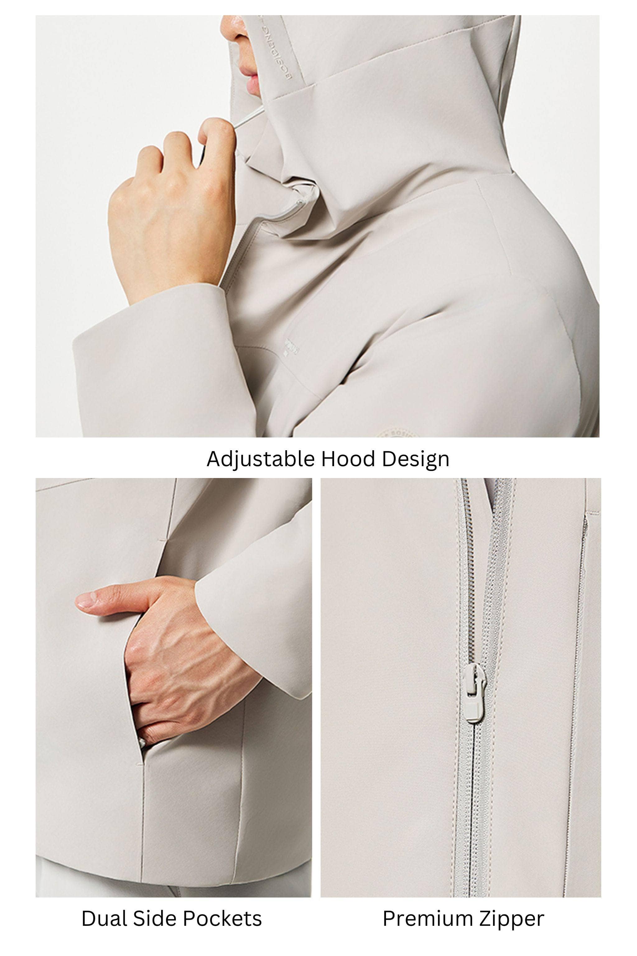BOSIDENG 2025 Men's Short Length Goose Down Business Jacket With Hood Jacket