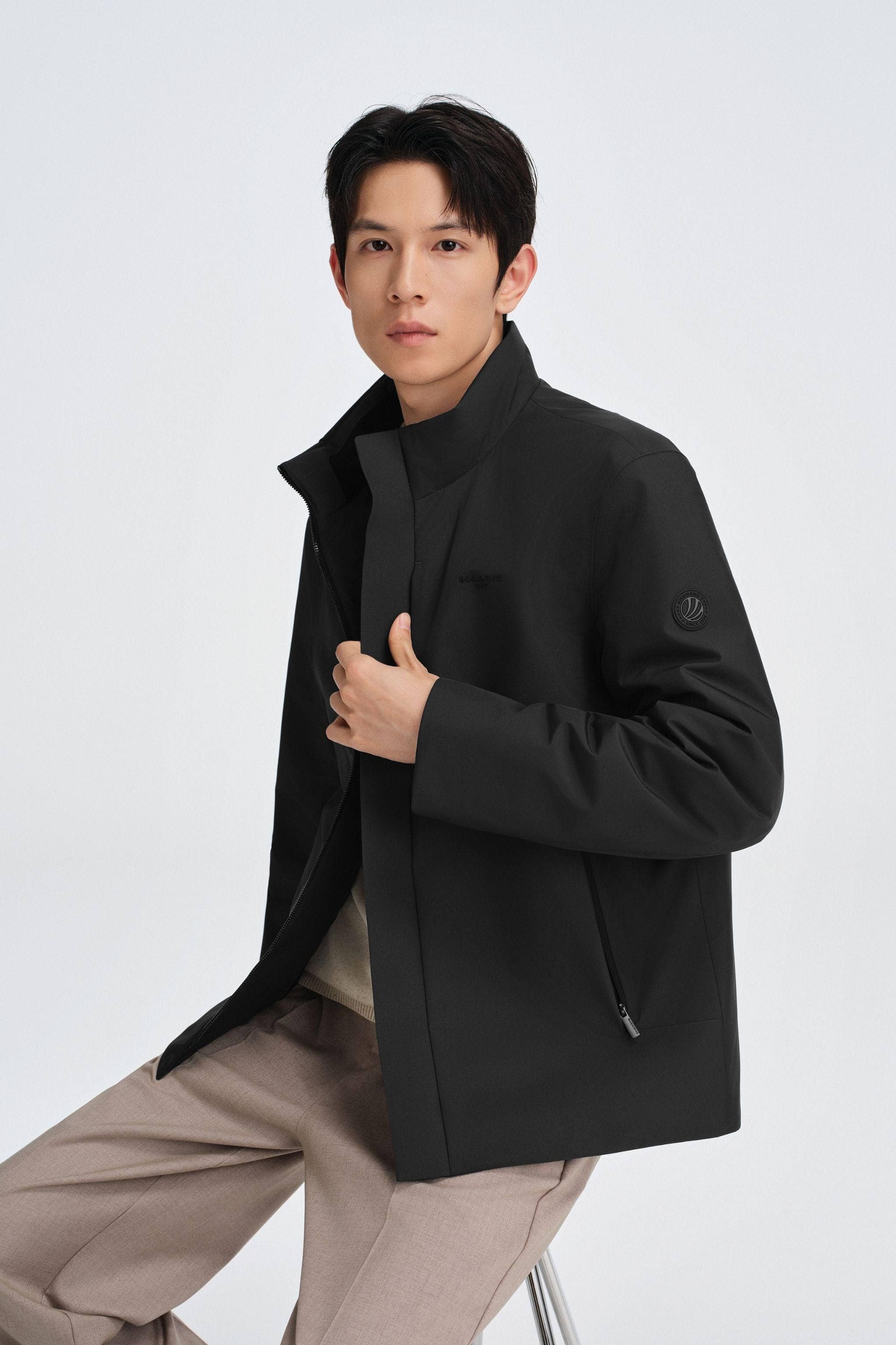 BOSIDENG 2025 Men's Stand Collar Goose Down Business Jacket