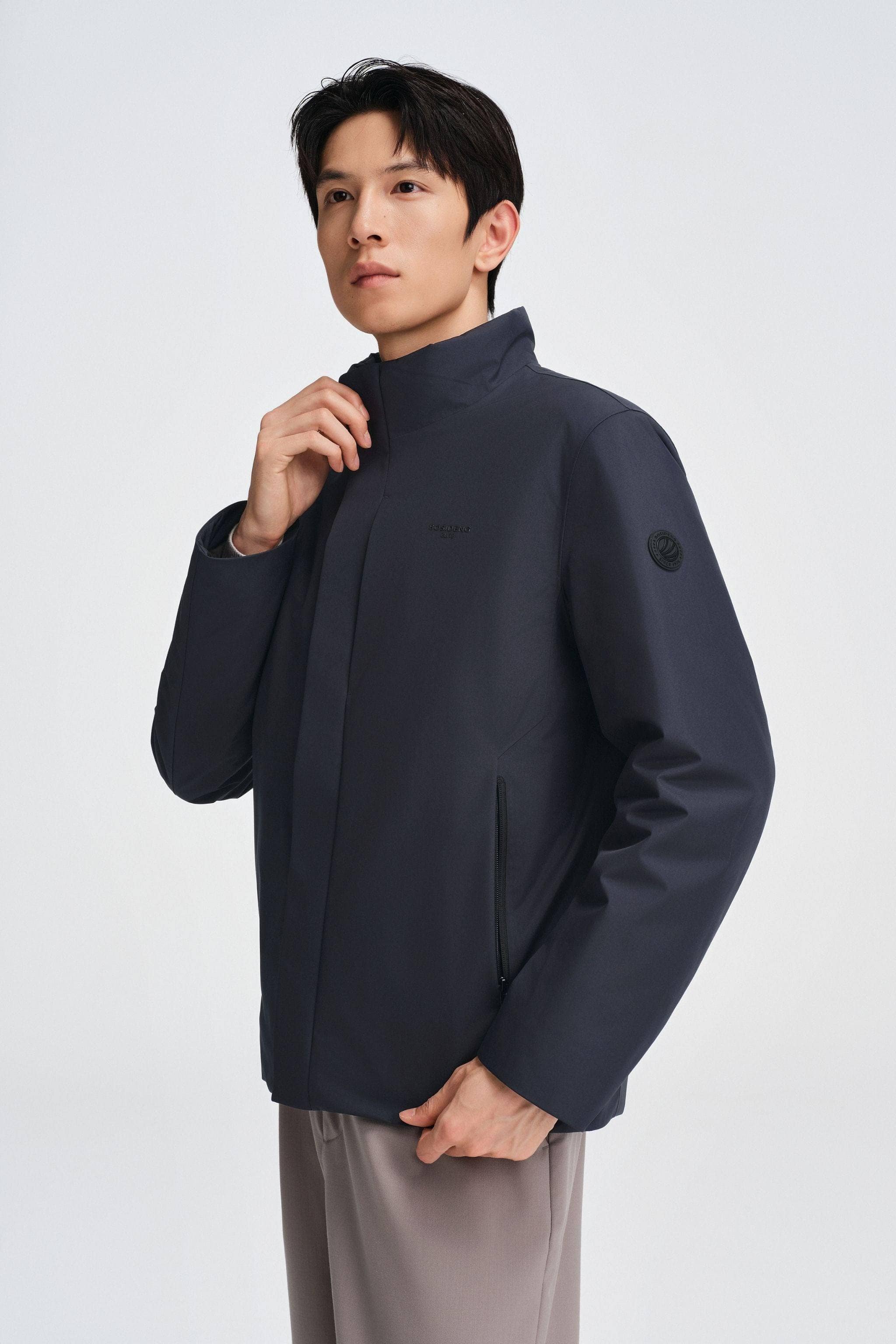 BOSIDENG 2025 Men's Stand Collar Goose Down Business Jacket
