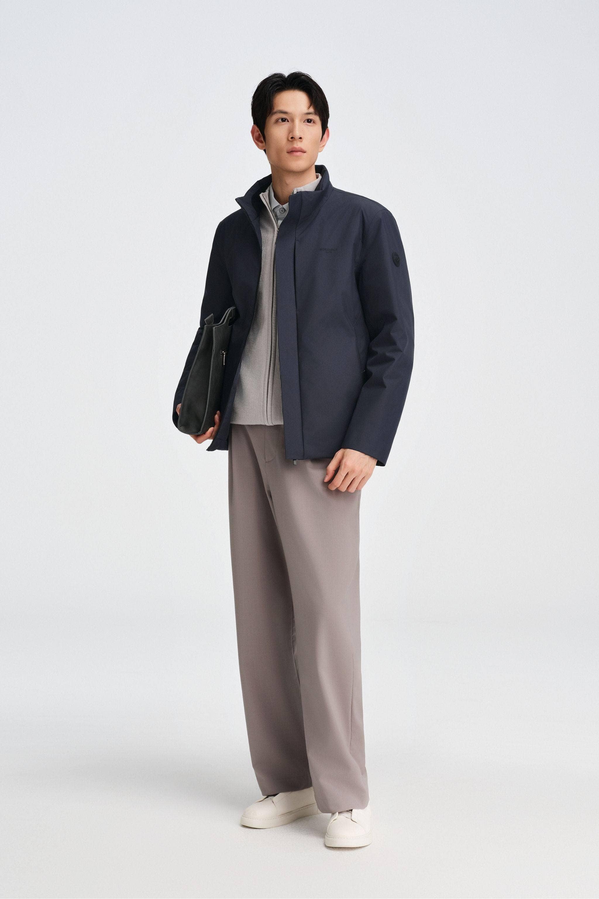 BOSIDENG 2025 Men's Stand Collar Goose Down Business Jacket