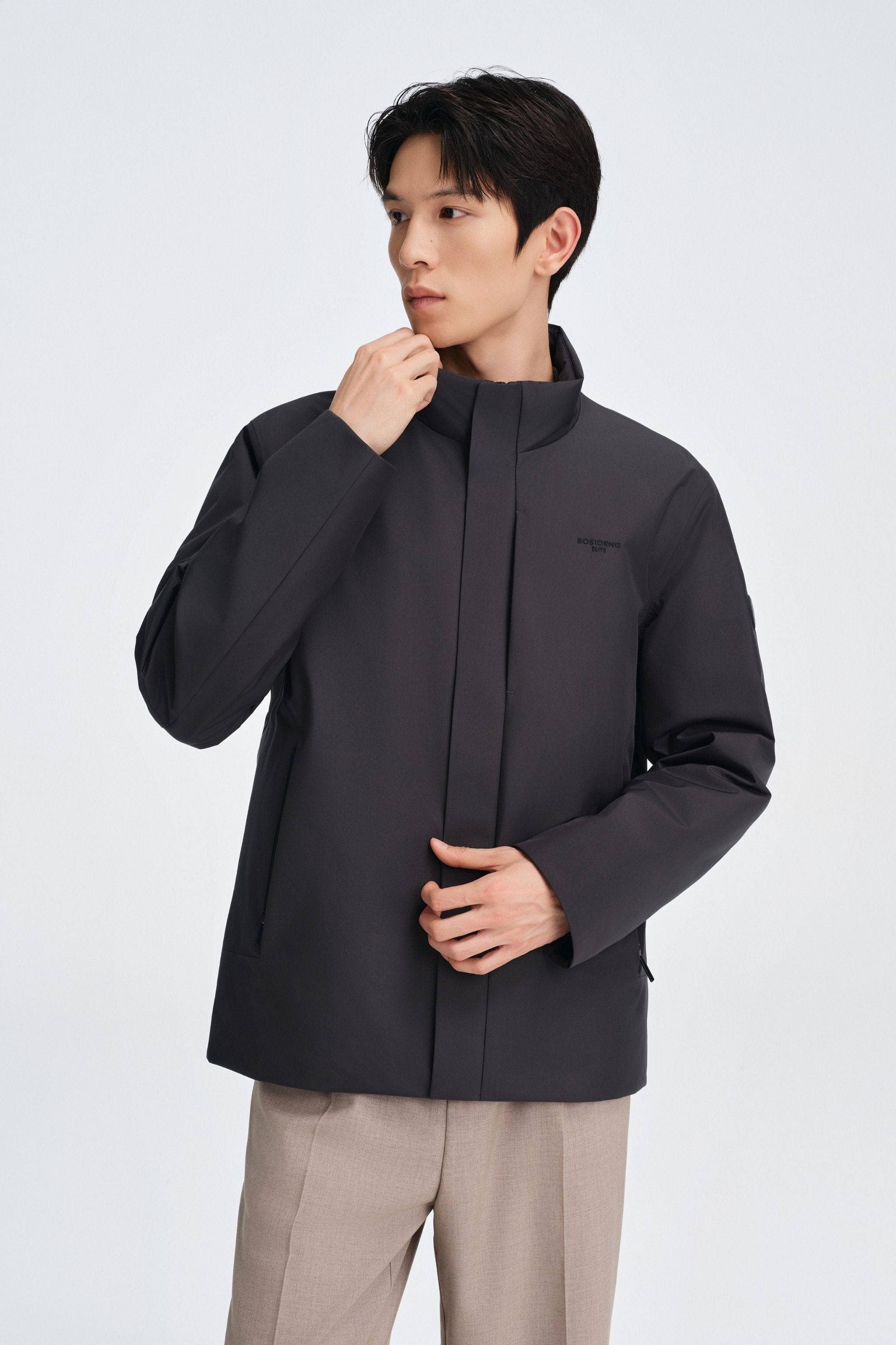 BOSIDENG 2025 Men's Stand Collar Goose Down Business Jacket