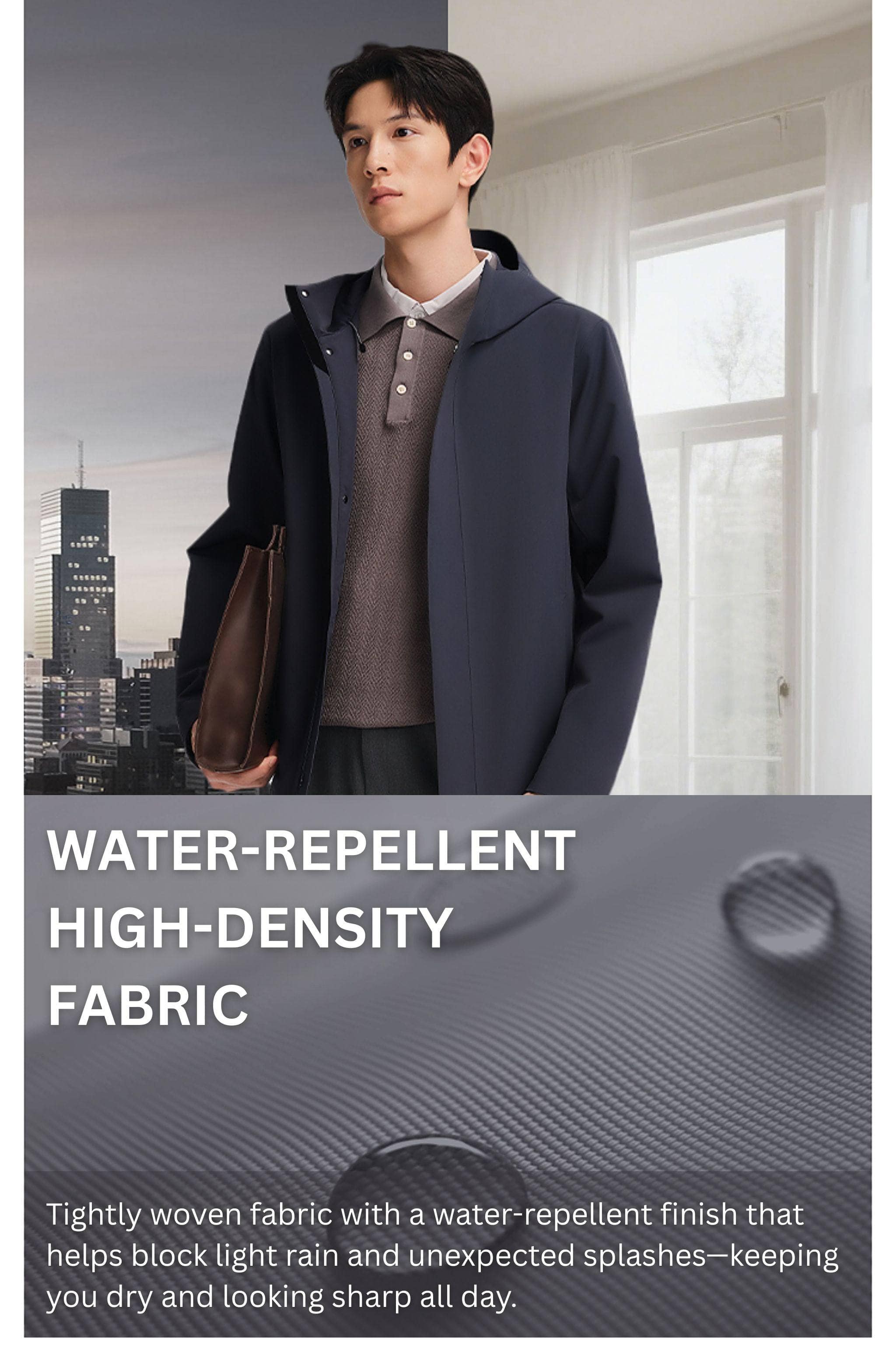 BOSIDENG 2025 Men's Stand Collar Goose Down Business Jacket Jackets