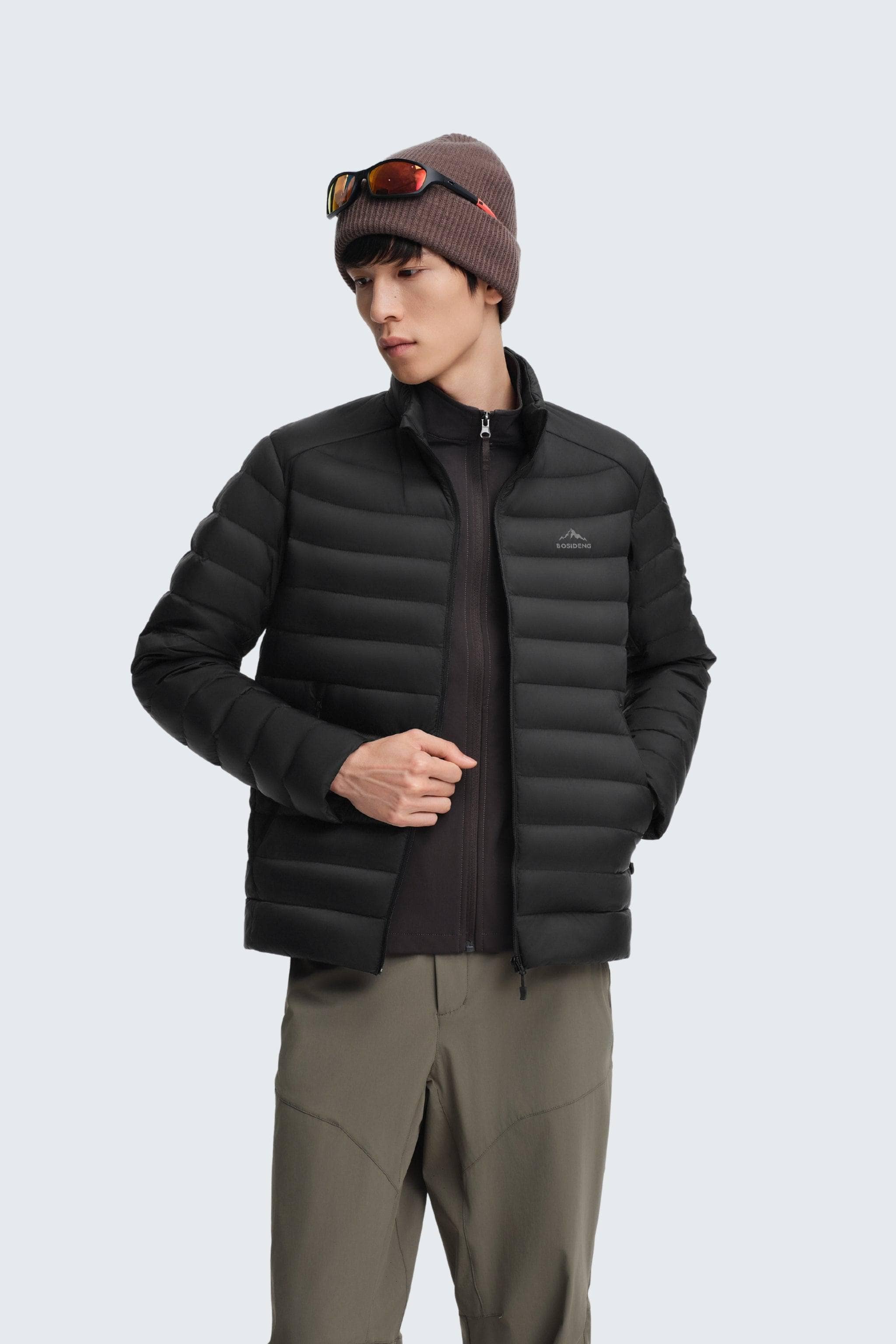 BOSIDENG 2025 Men's Stand Collar Goose Down Jacket 1037 Jackets