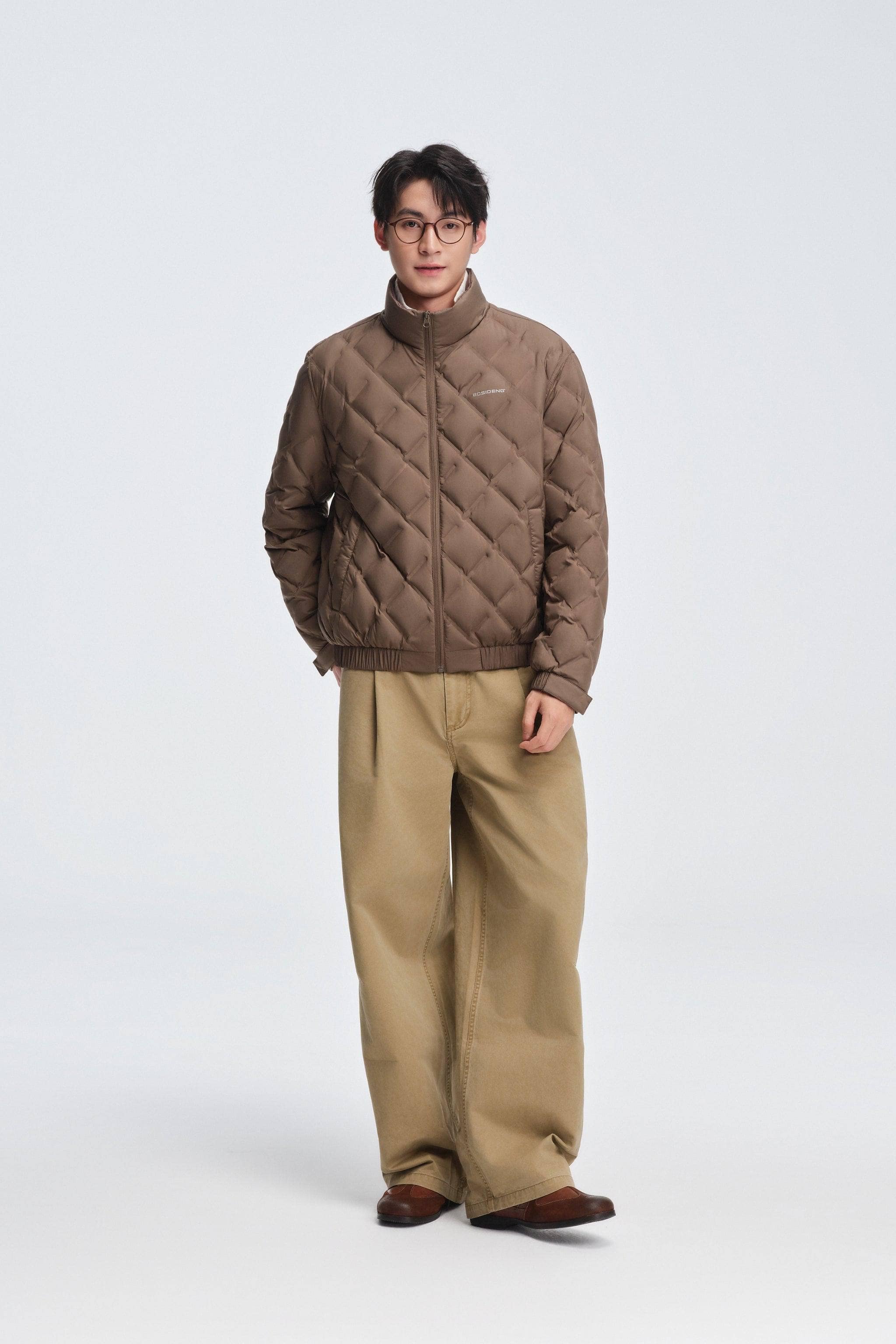 BOSIDENG 2025 Men's Standing Collar Lightweight Down Jacket