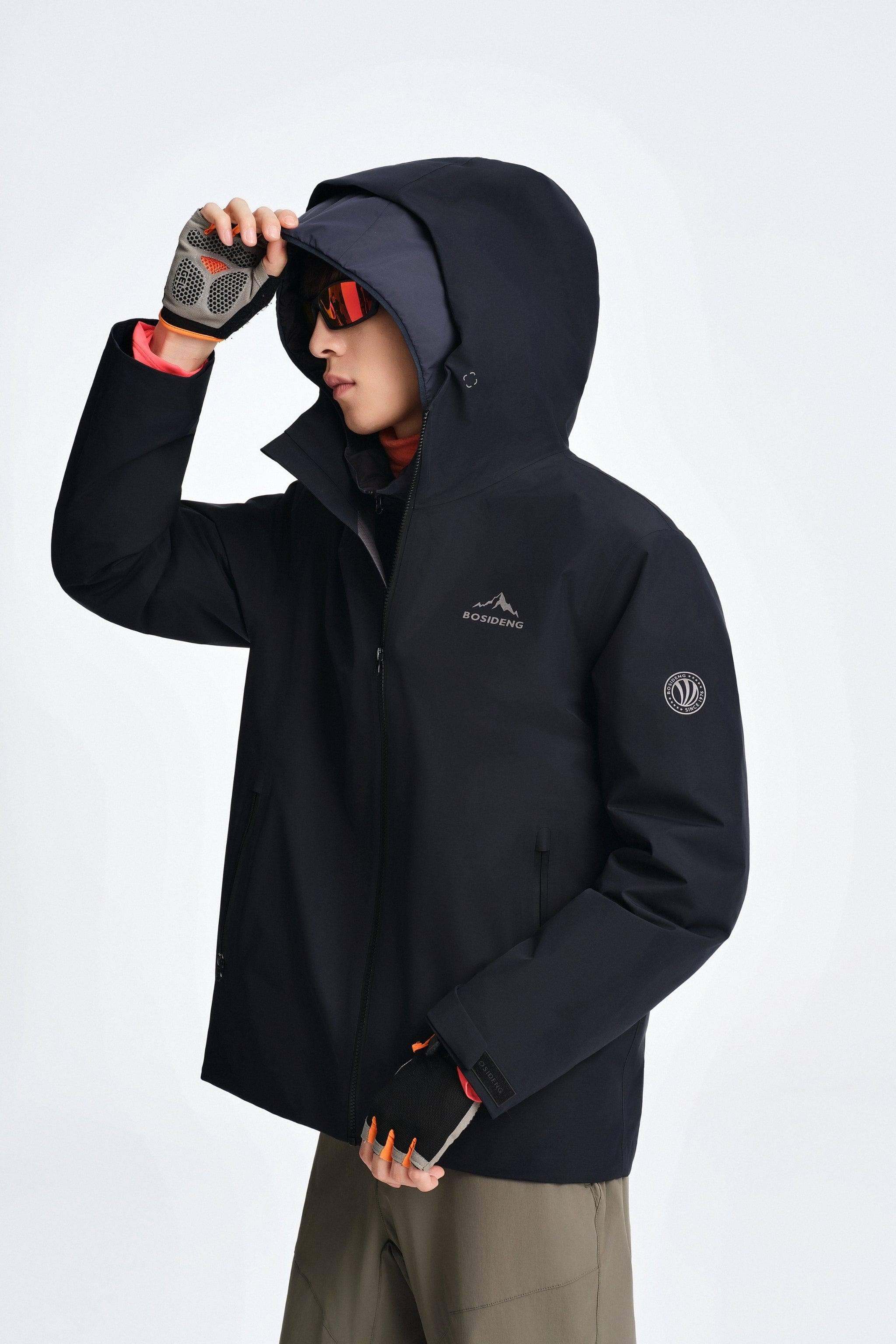 BOSIDENG 2025 Men's All Weather Goose Down Jacket 1323 Midnight Blue / XS