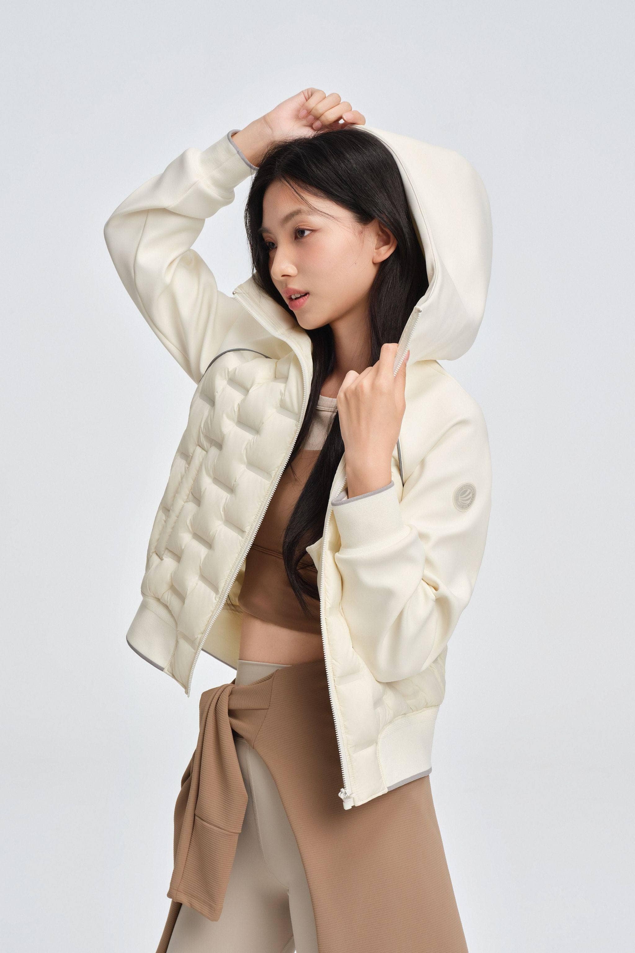 BOSIDENG 2025 Goose Down Weightless Jacket 6744 Jacket Milky White / XXXS